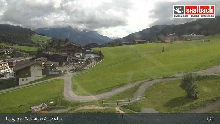 Archiv Foto Webcam Leogang: Asitzbahn Talstation