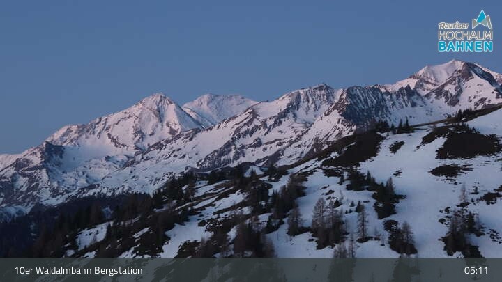Archiv Foto Webcam Waldalmbahn Bergstation (Rauris)