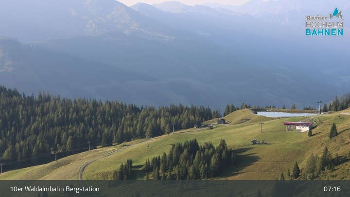 Archiv Foto Webcam Waldalmbahn Bergstation (Rauris)