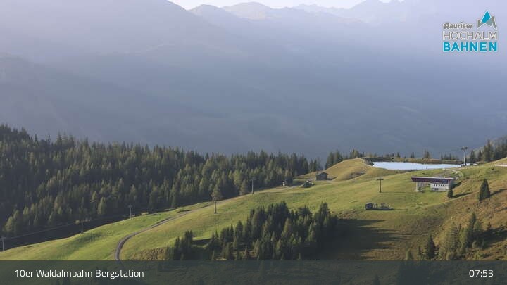 Archiv Foto Webcam Waldalmbahn Bergstation (Rauris)