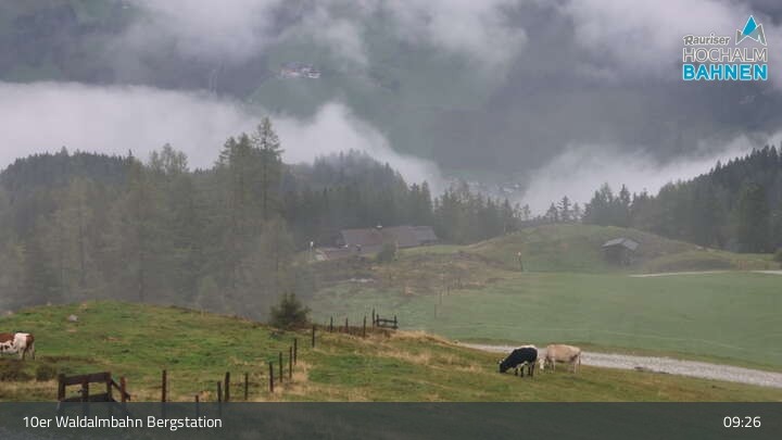 Archiv Foto Webcam Waldalmbahn Bergstation (Rauris)
