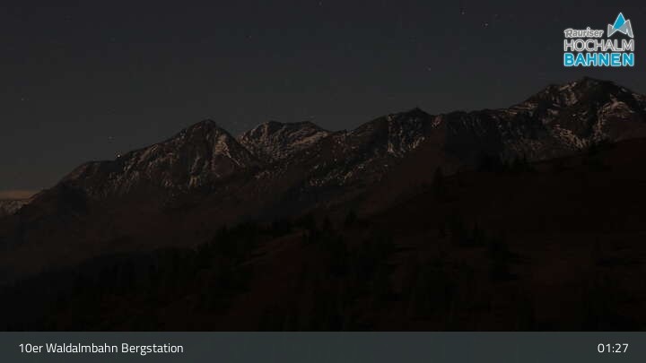 Archiv Foto Webcam Waldalmbahn Bergstation (Rauris)