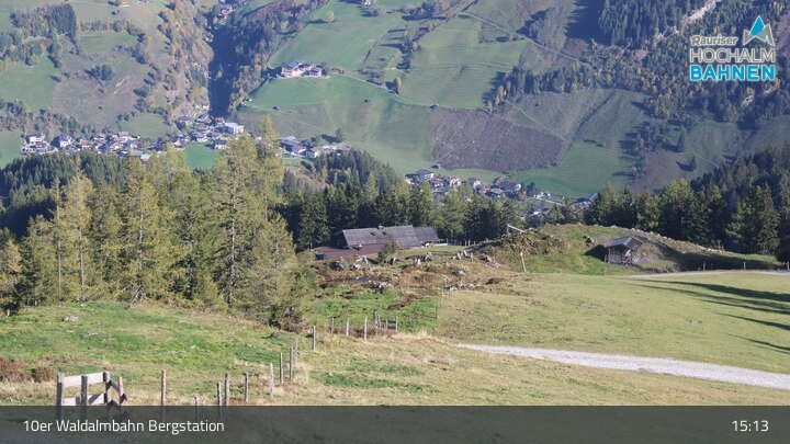 Archiv Foto Webcam Waldalmbahn Bergstation (Rauris)