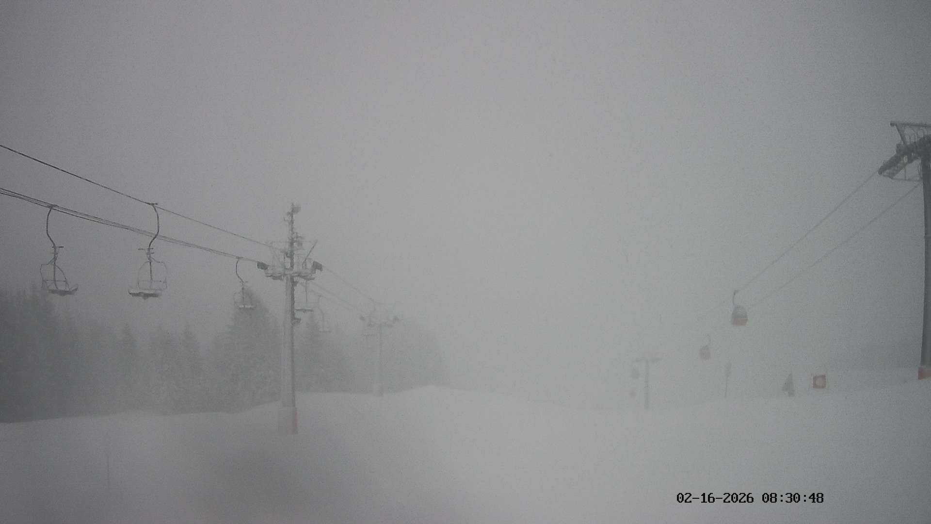 Archiv Foto Webcam Ausblick Mittelstation Hörnerbahn