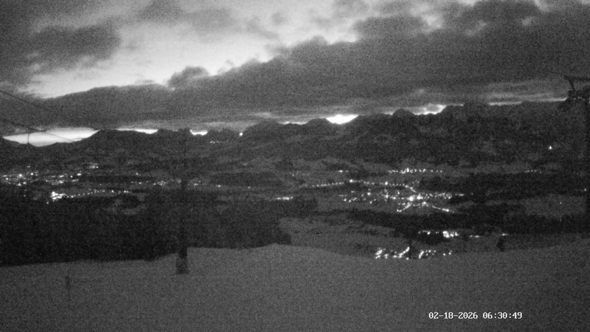 Archiv Foto Webcam Ausblick Mittelstation Hörnerbahn