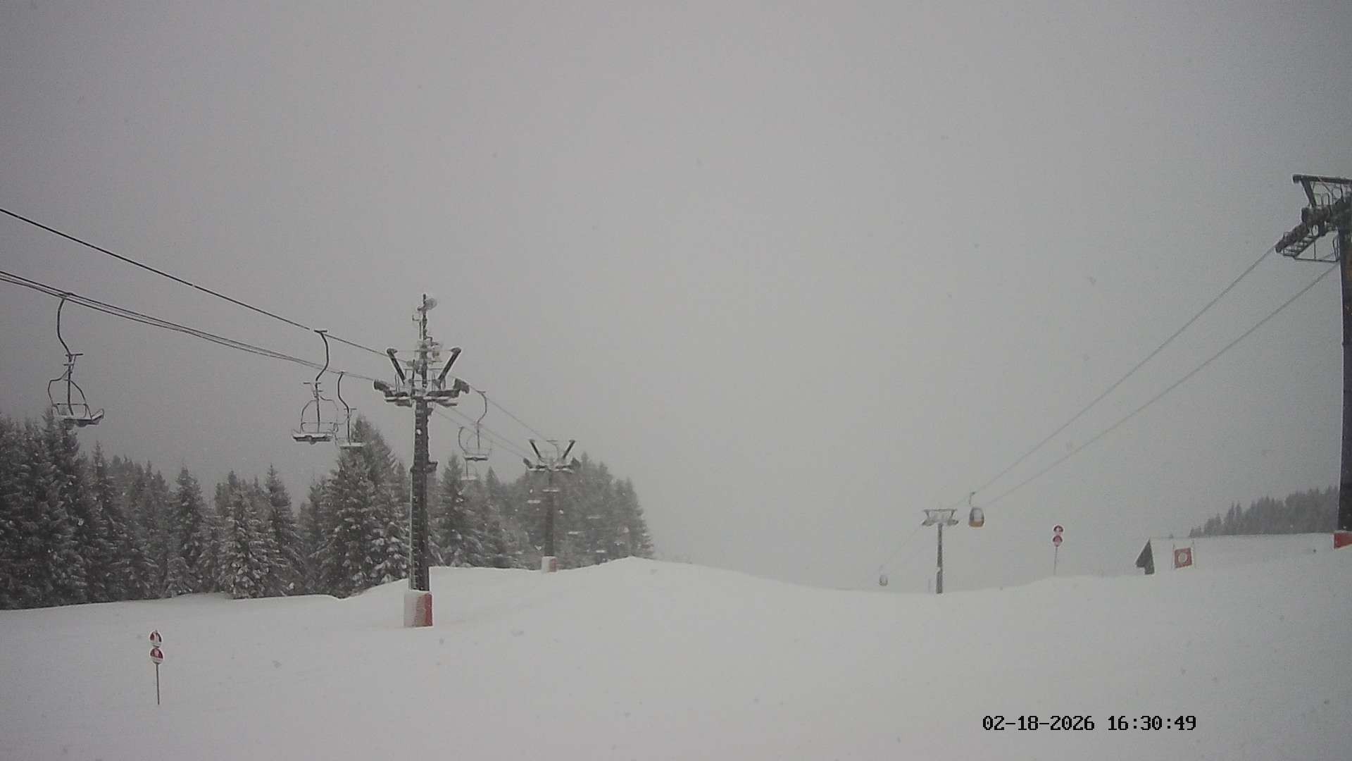 Archiv Foto Webcam Ausblick Mittelstation Hörnerbahn