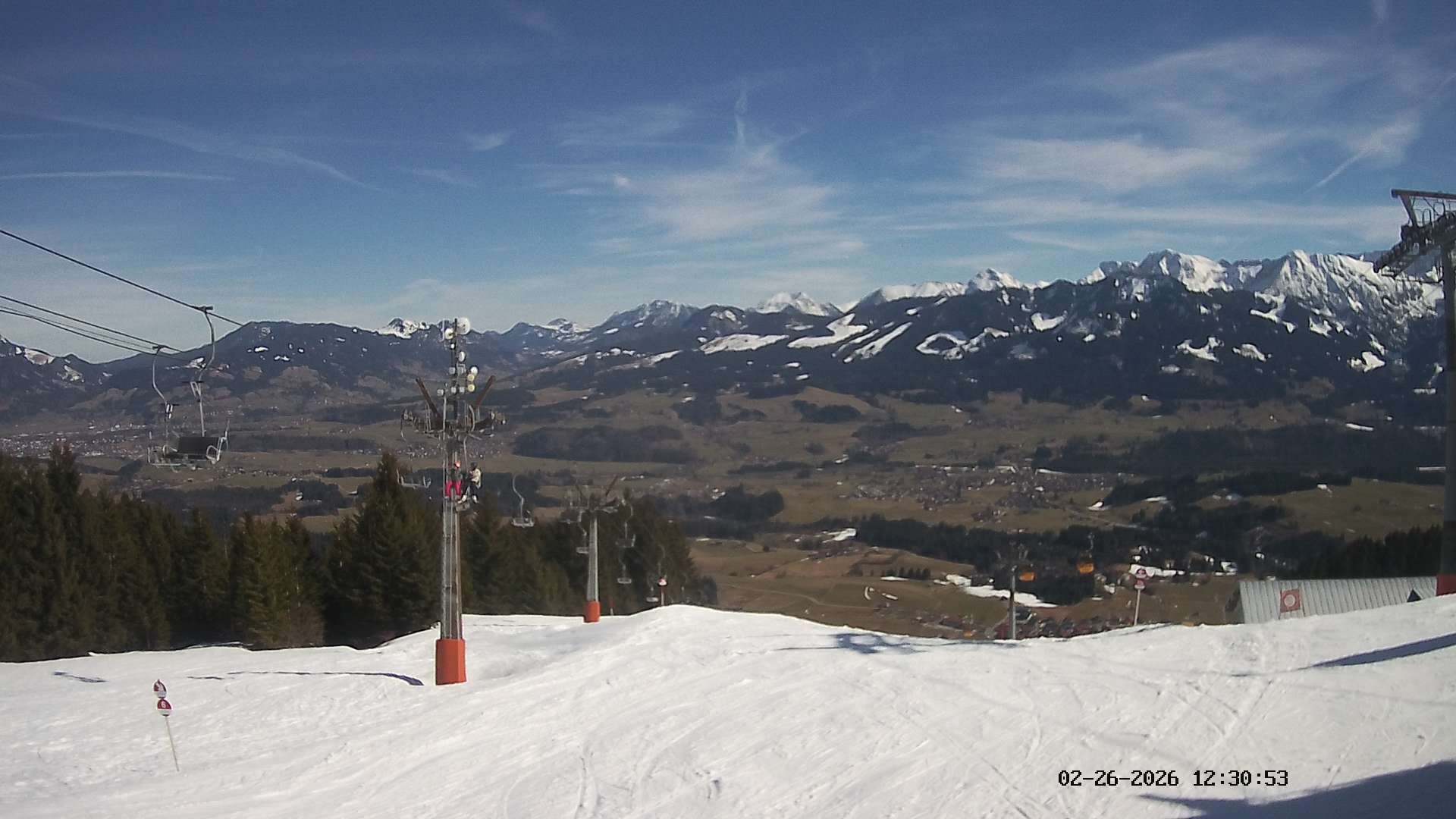 Archived image Webcam Hörnerbahn Bolsterlang