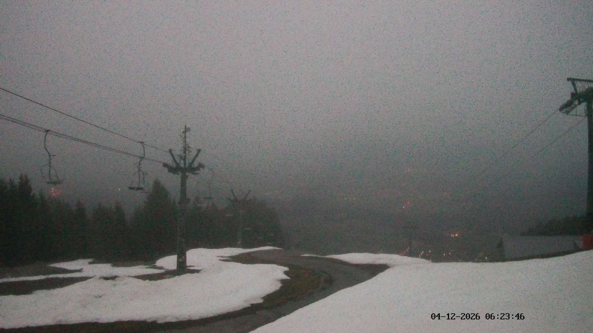 Archiv Foto Webcam Ausblick Mittelstation Hörnerbahn
