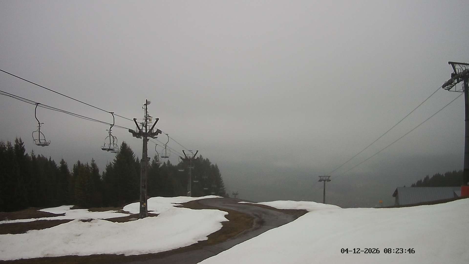 Archiv Foto Webcam Ausblick Mittelstation Hörnerbahn