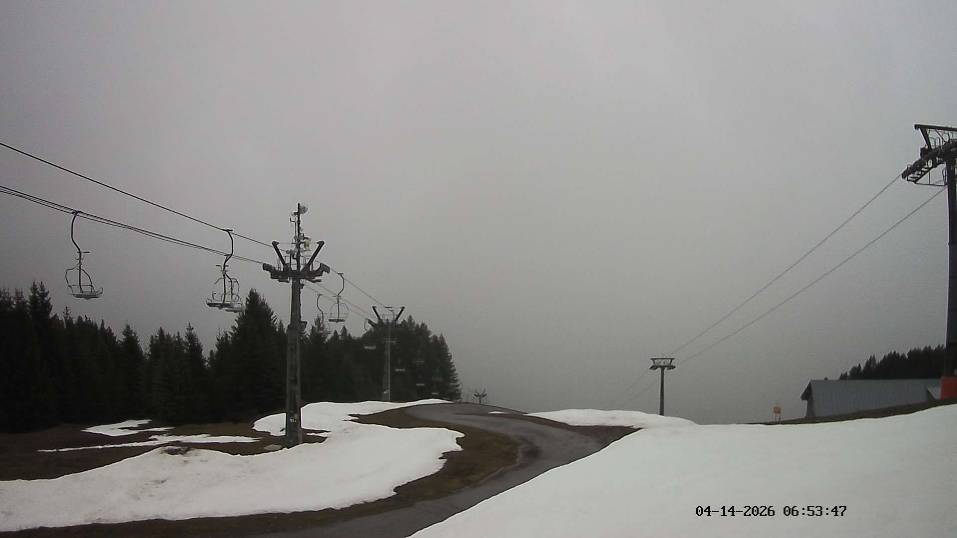 Archiv Foto Webcam Ausblick Mittelstation Hörnerbahn