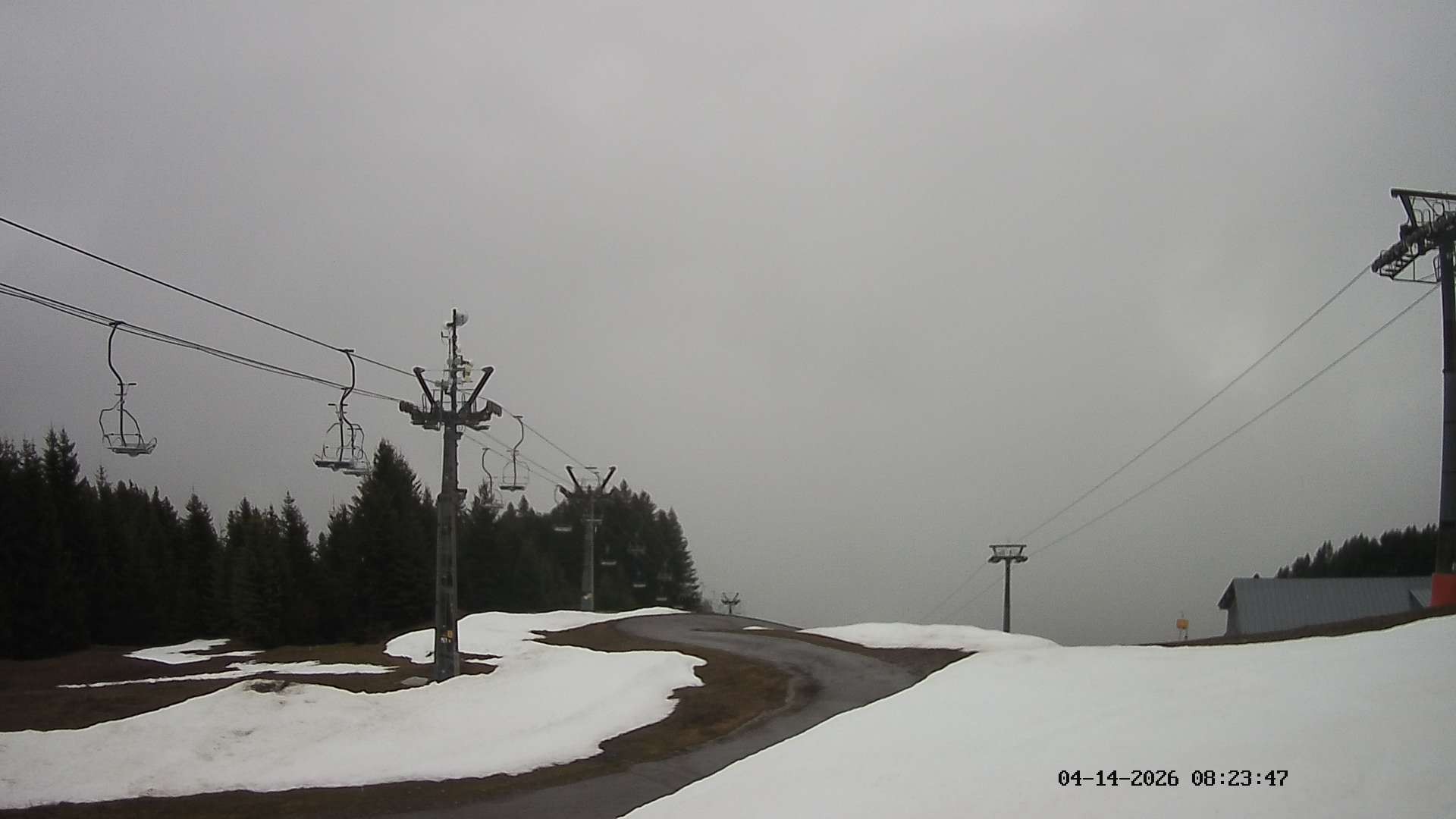 Archiv Foto Webcam Ausblick Mittelstation Hörnerbahn