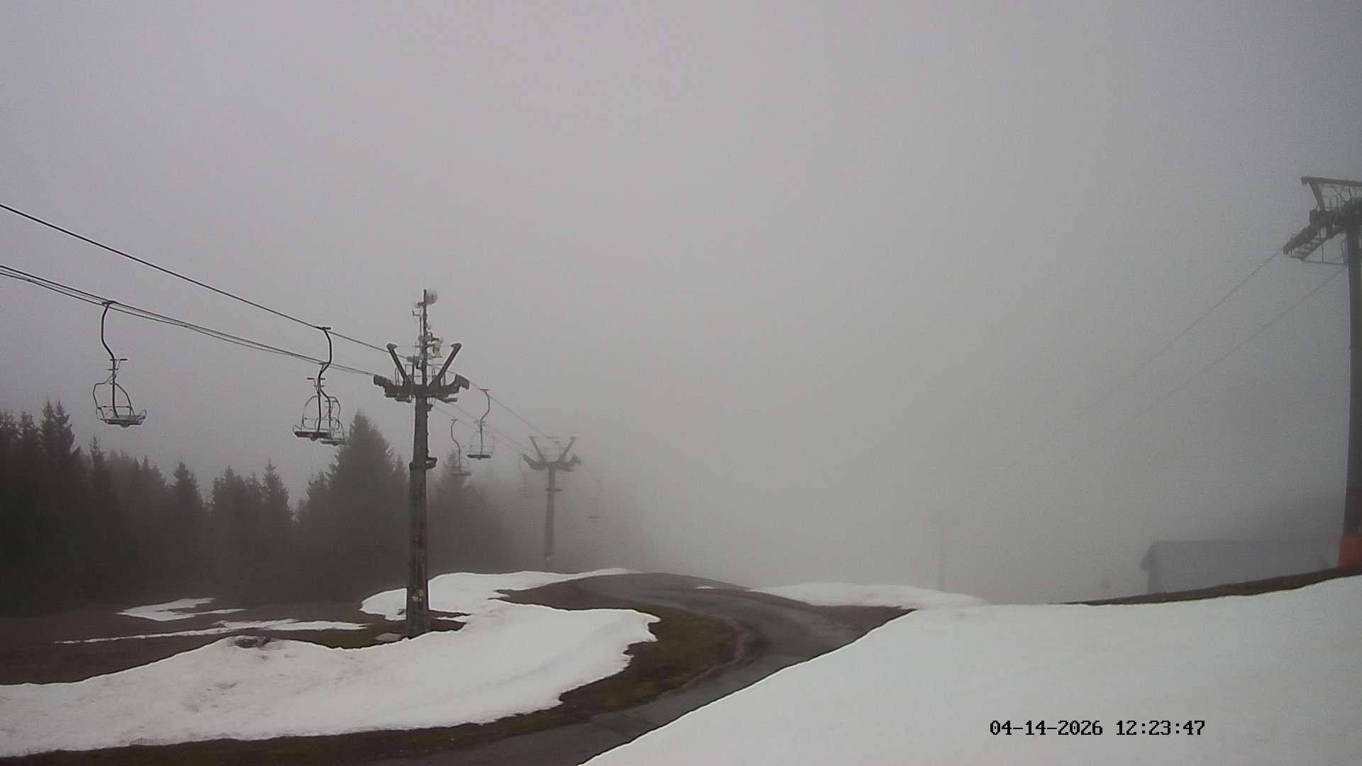 Archiv Foto Webcam Ausblick Mittelstation Hörnerbahn