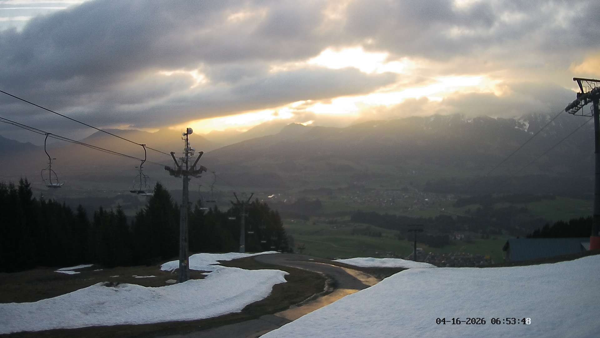 Archived image Webcam Hörnerbahn Bolsterlang