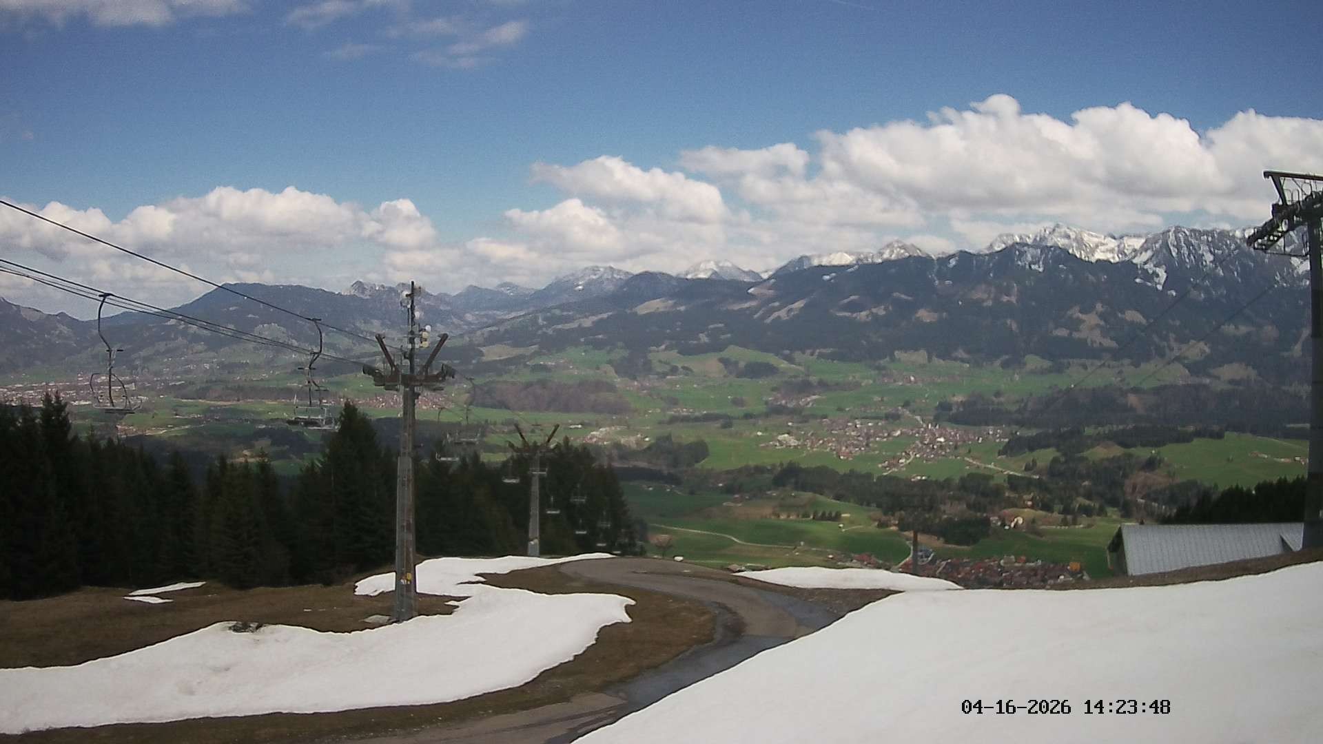 Archived image Webcam Hörnerbahn Bolsterlang