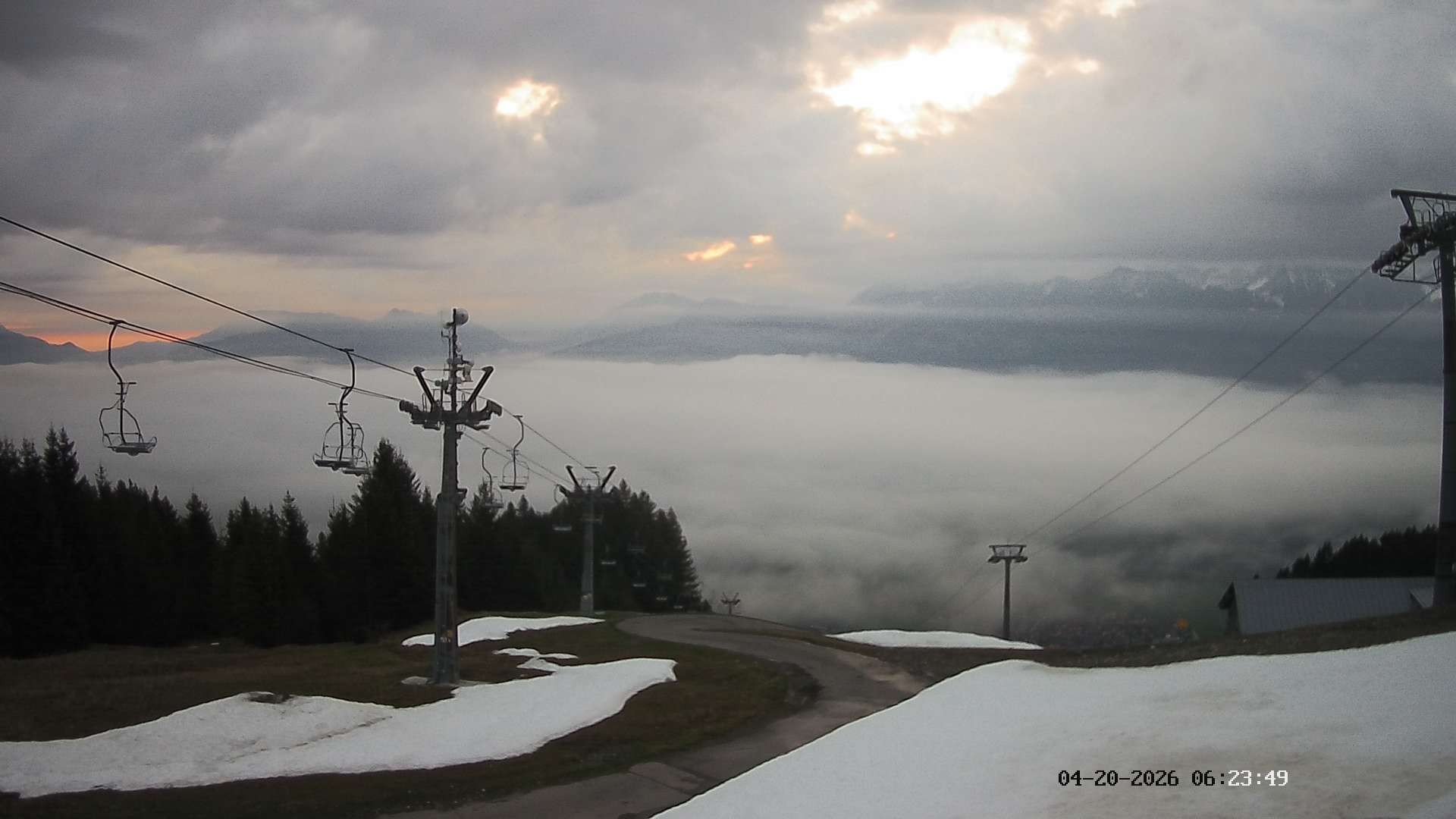 Archived image Webcam Hörnerbahn Bolsterlang