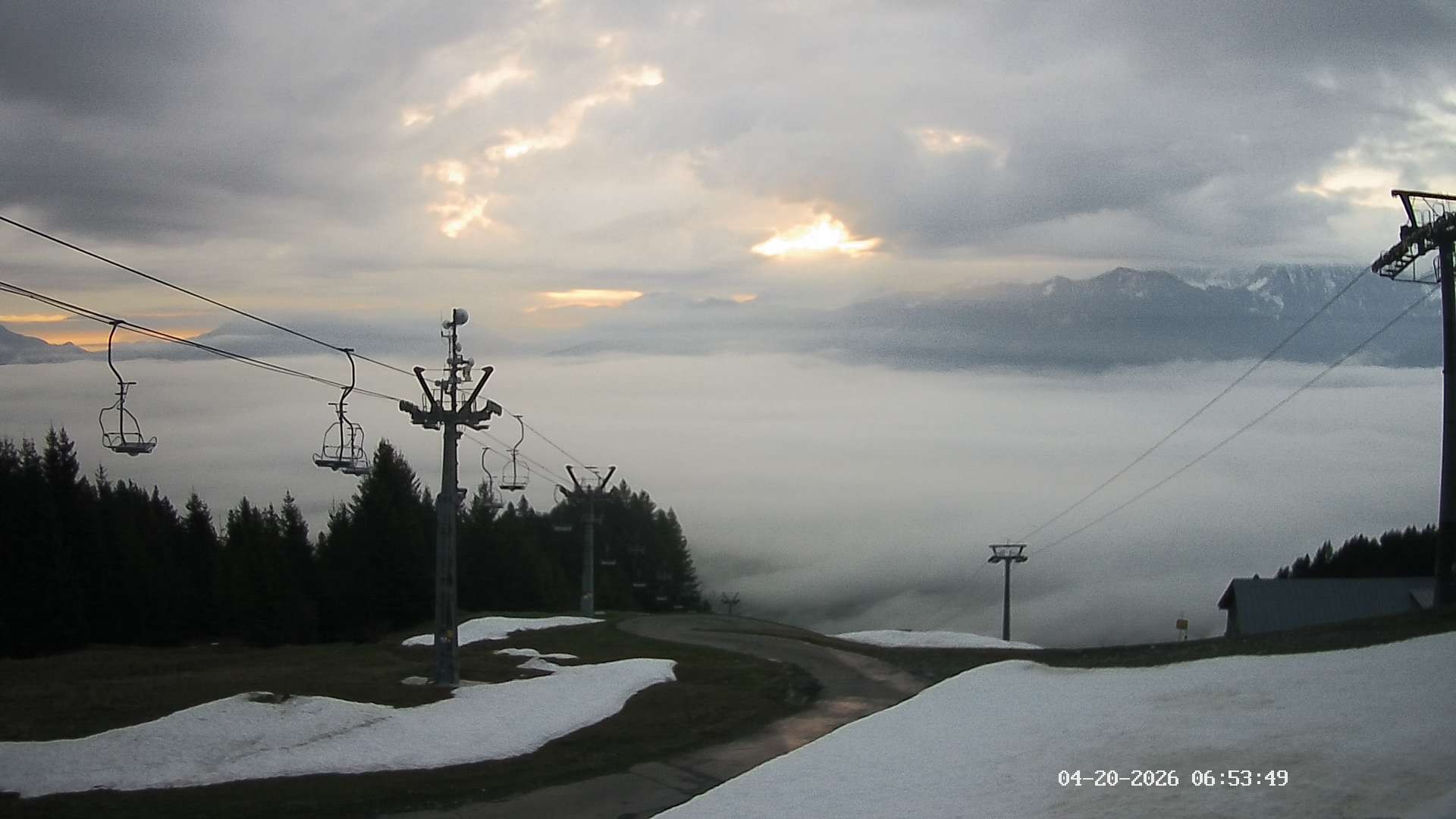 Archived image Webcam Hörnerbahn Bolsterlang