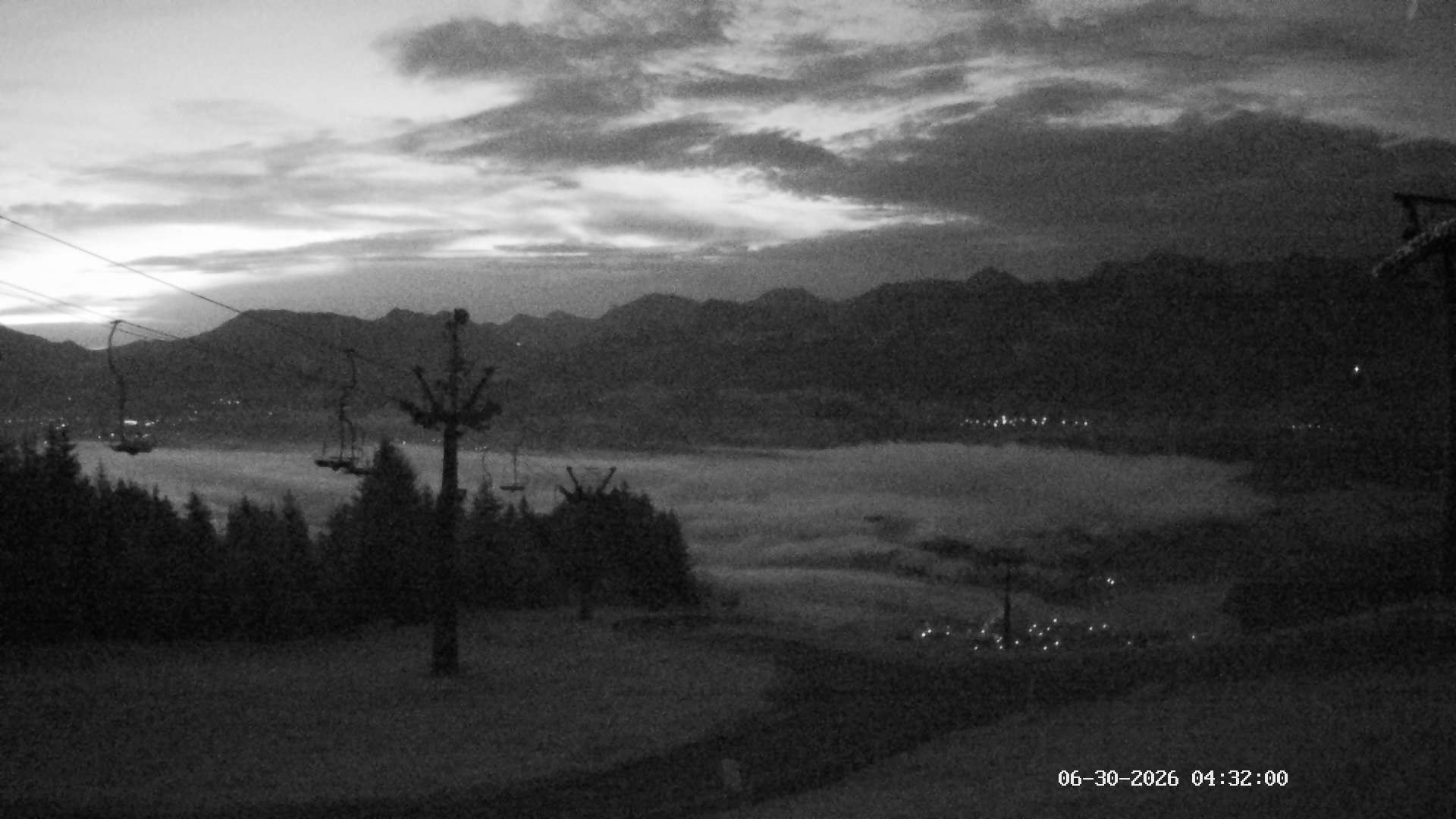 Archiv Foto Webcam Ausblick Mittelstation Hörnerbahn