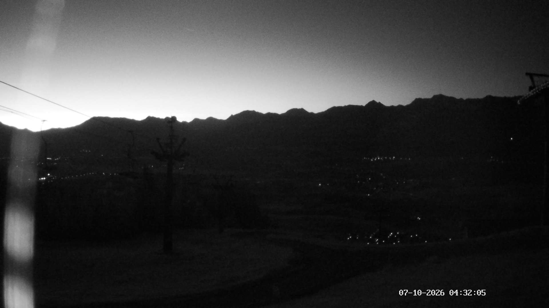 Archiv Foto Webcam Ausblick Mittelstation Hörnerbahn