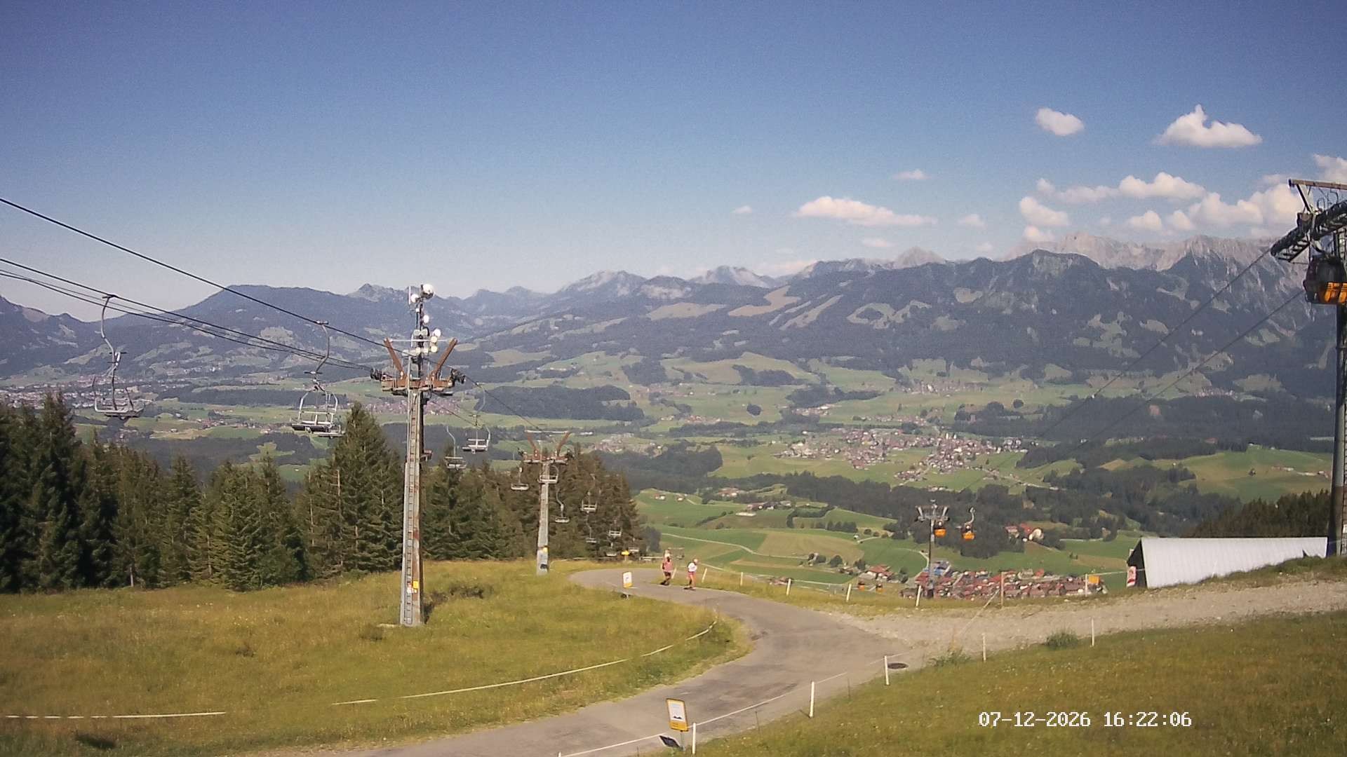 Archived image Webcam Hörnerbahn Bolsterlang