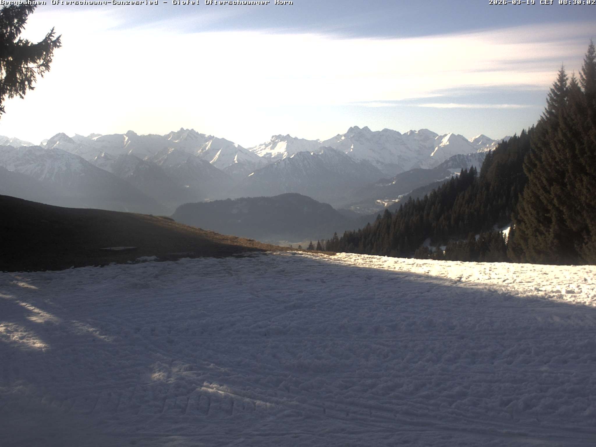 Archiv Foto Webcam Gipfel Ofterschwanger Horn, 1.406 m