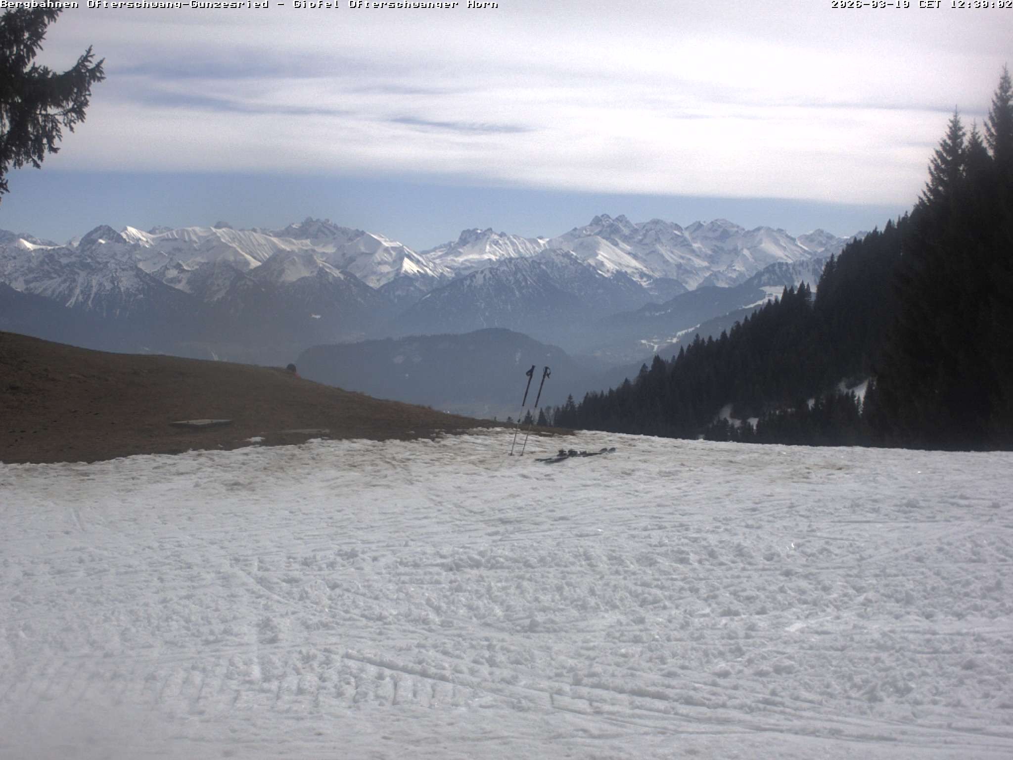Archiv Foto Webcam Gipfel Ofterschwanger Horn, 1.406 m
