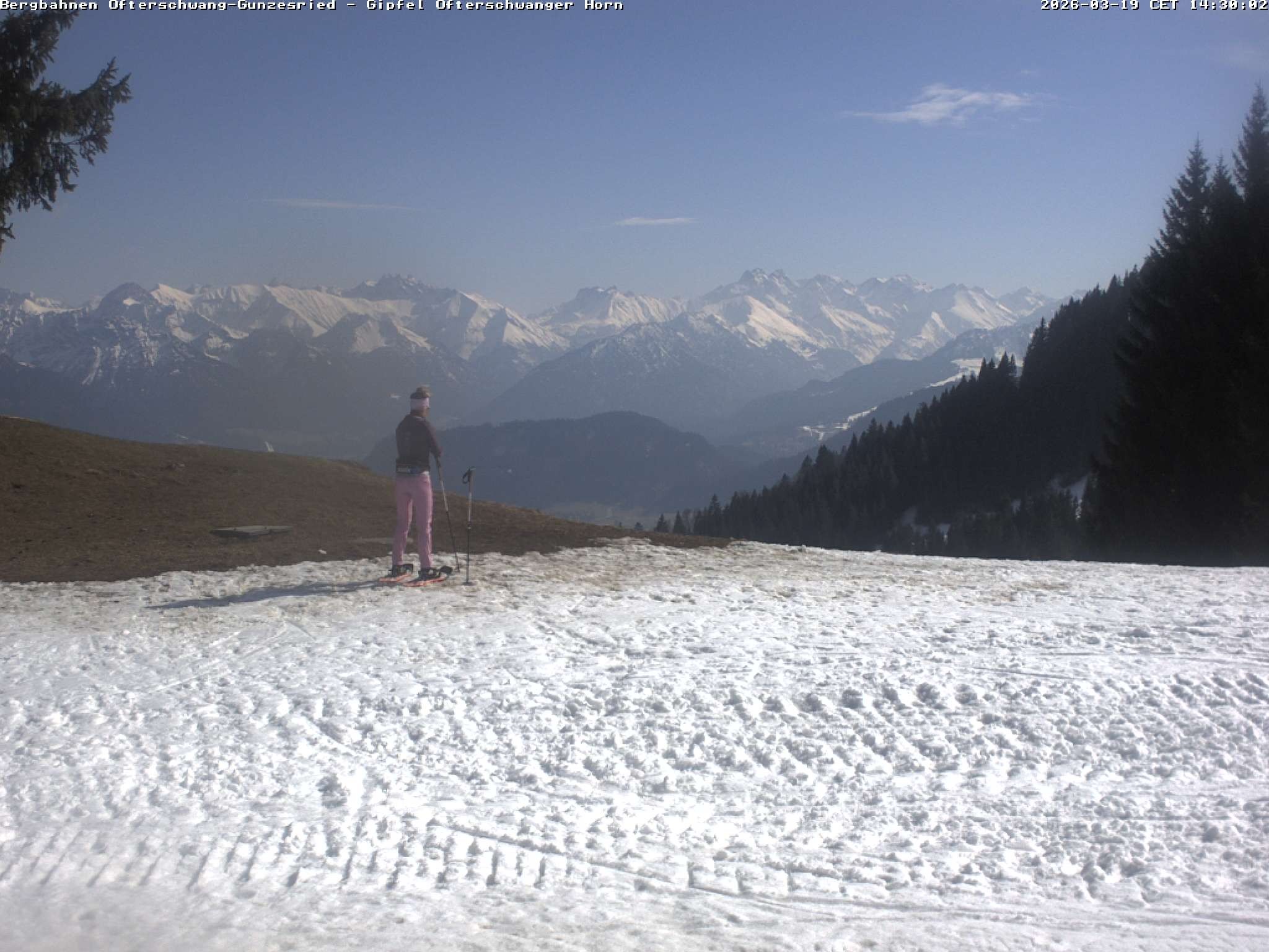 Archiv Foto Webcam Gipfel Ofterschwanger Horn, 1.406 m