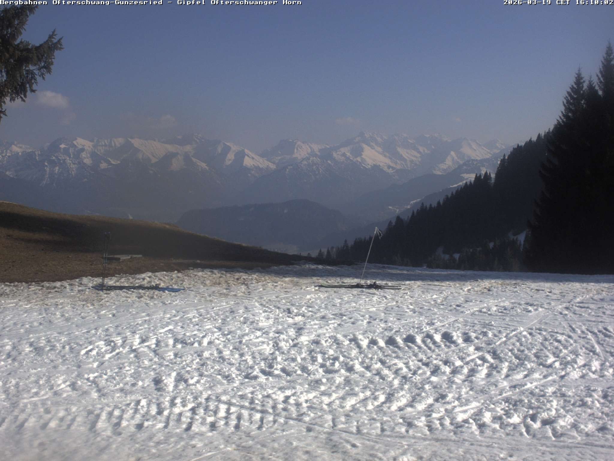 Archiv Foto Webcam Gipfel Ofterschwanger Horn, 1.406 m