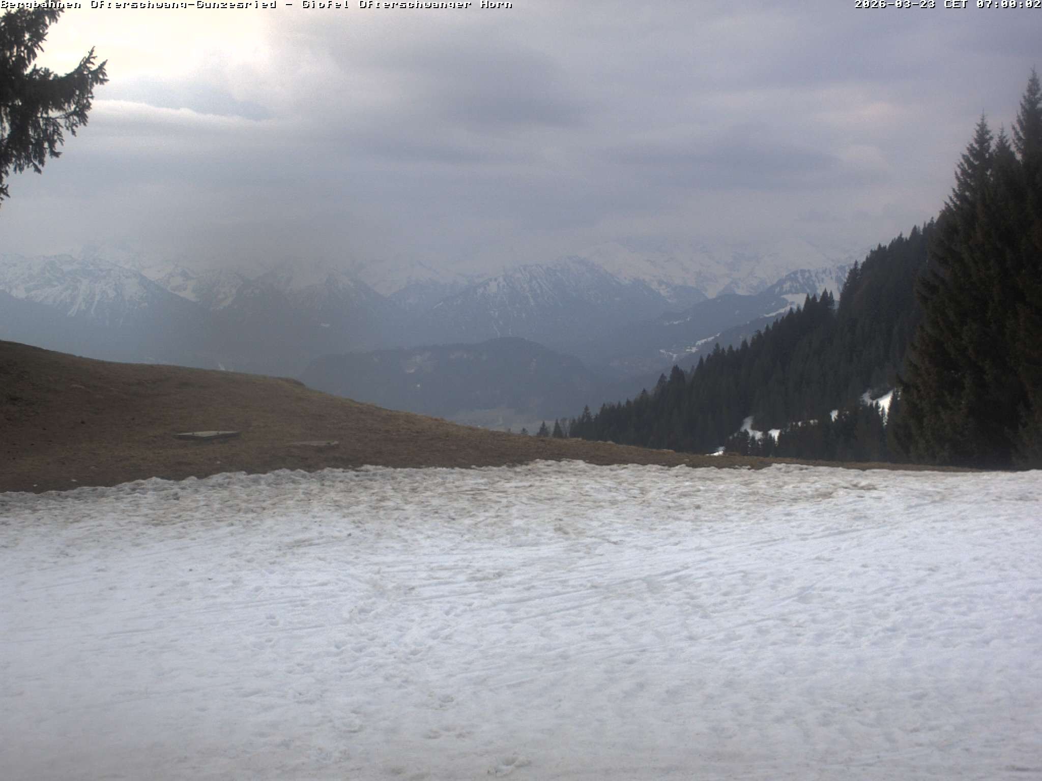 Archiv Foto Webcam Gipfel Ofterschwanger Horn, 1.406 m
