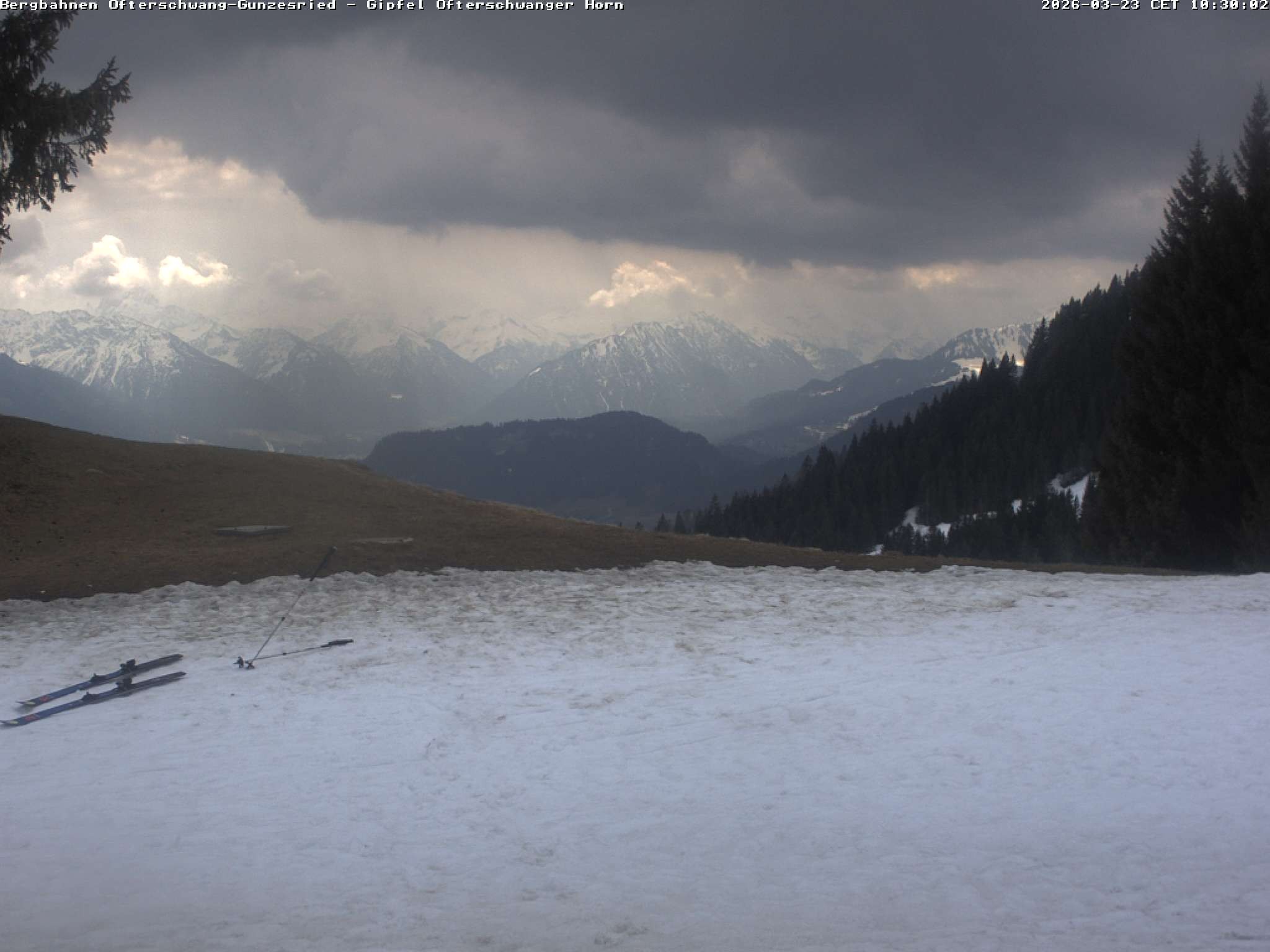 Archiv Foto Webcam Gipfel Ofterschwanger Horn, 1.406 m