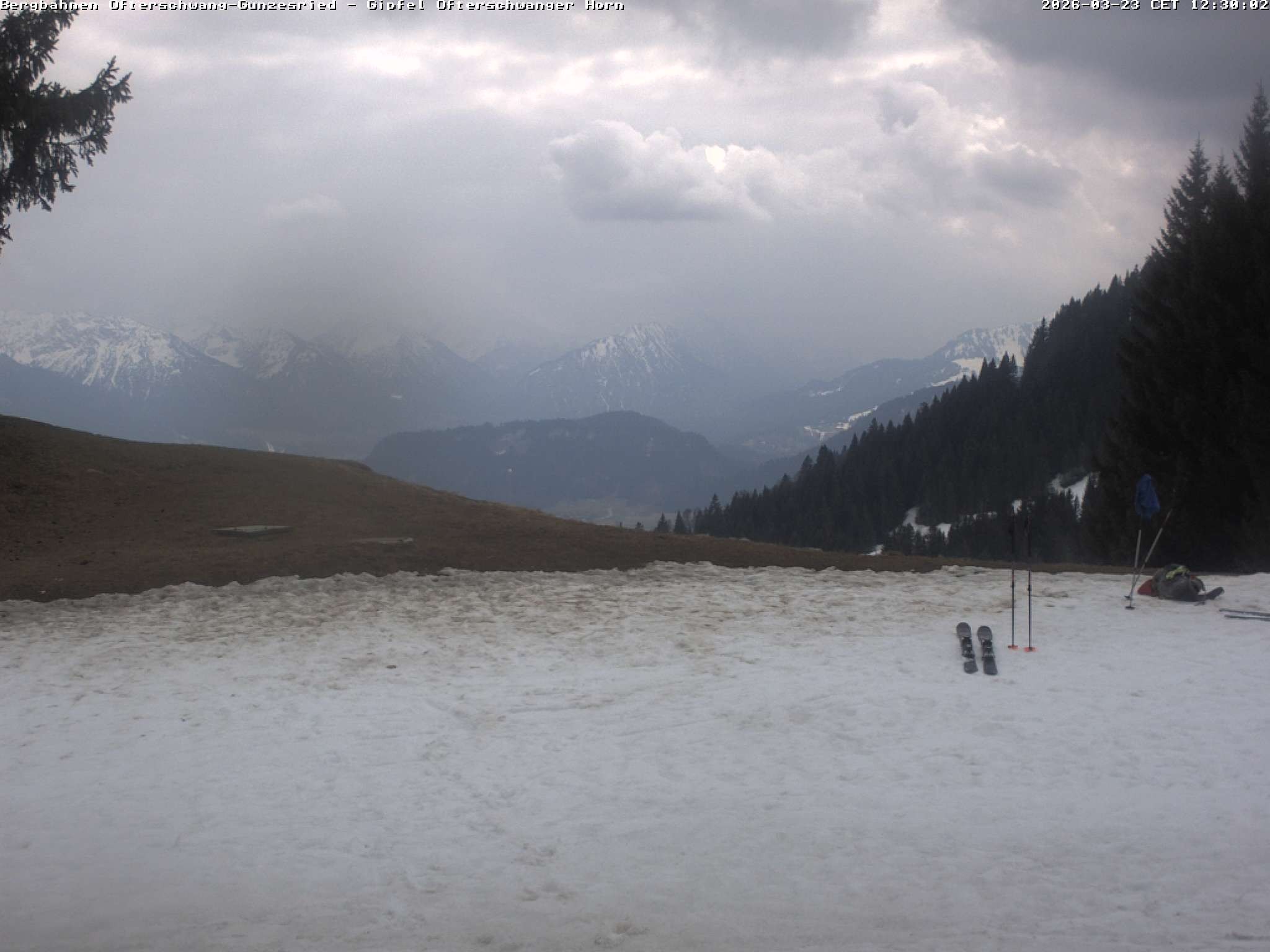 Archiv Foto Webcam Gipfel Ofterschwanger Horn, 1.406 m