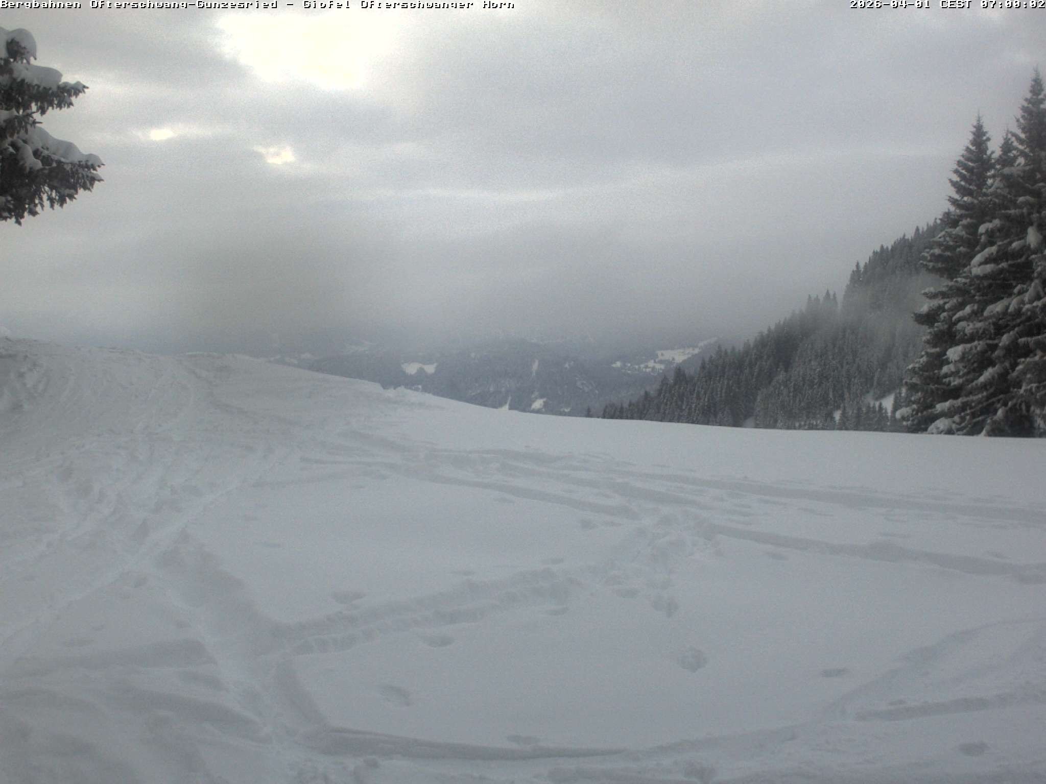 Archiv Foto Webcam Gipfel Ofterschwanger Horn, 1.406 m