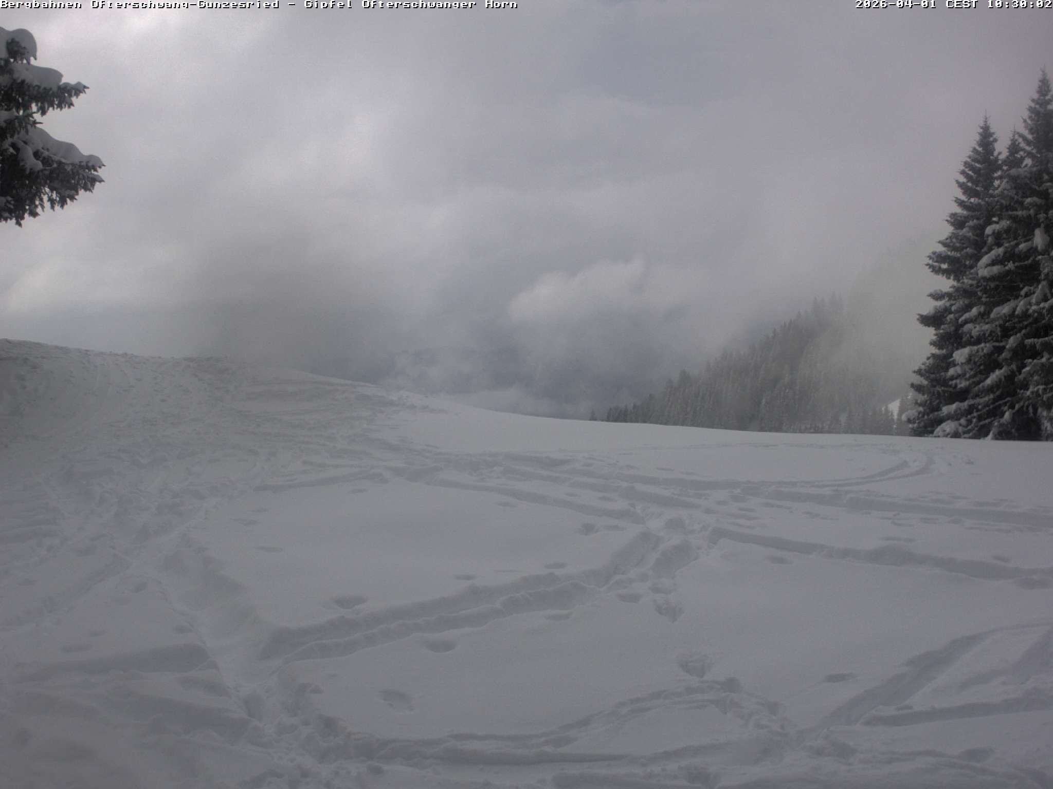 Archiv Foto Webcam Gipfel Ofterschwanger Horn, 1.406 m