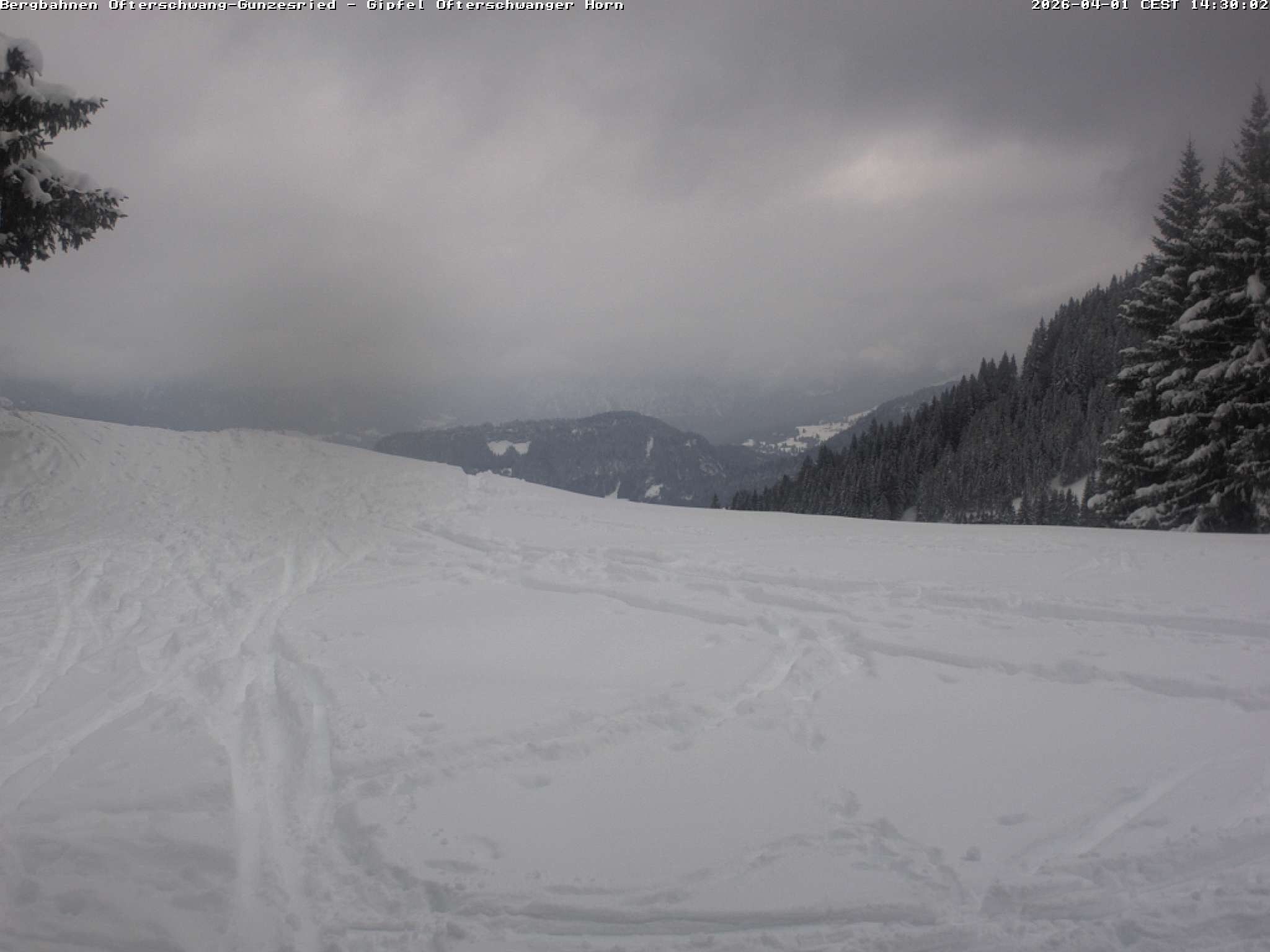Archiv Foto Webcam Gipfel Ofterschwanger Horn, 1.406 m