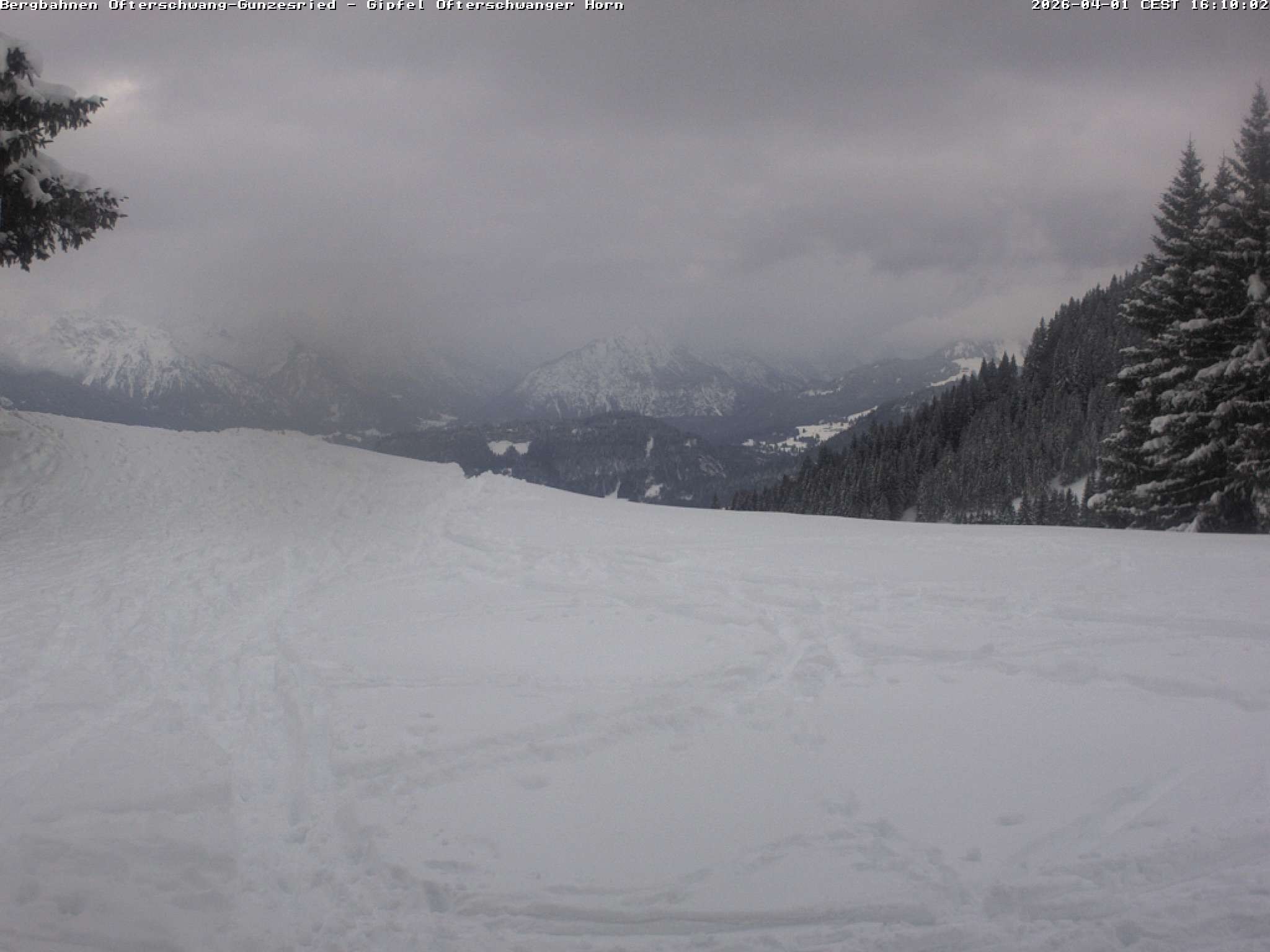 Archiv Foto Webcam Gipfel Ofterschwanger Horn, 1.406 m