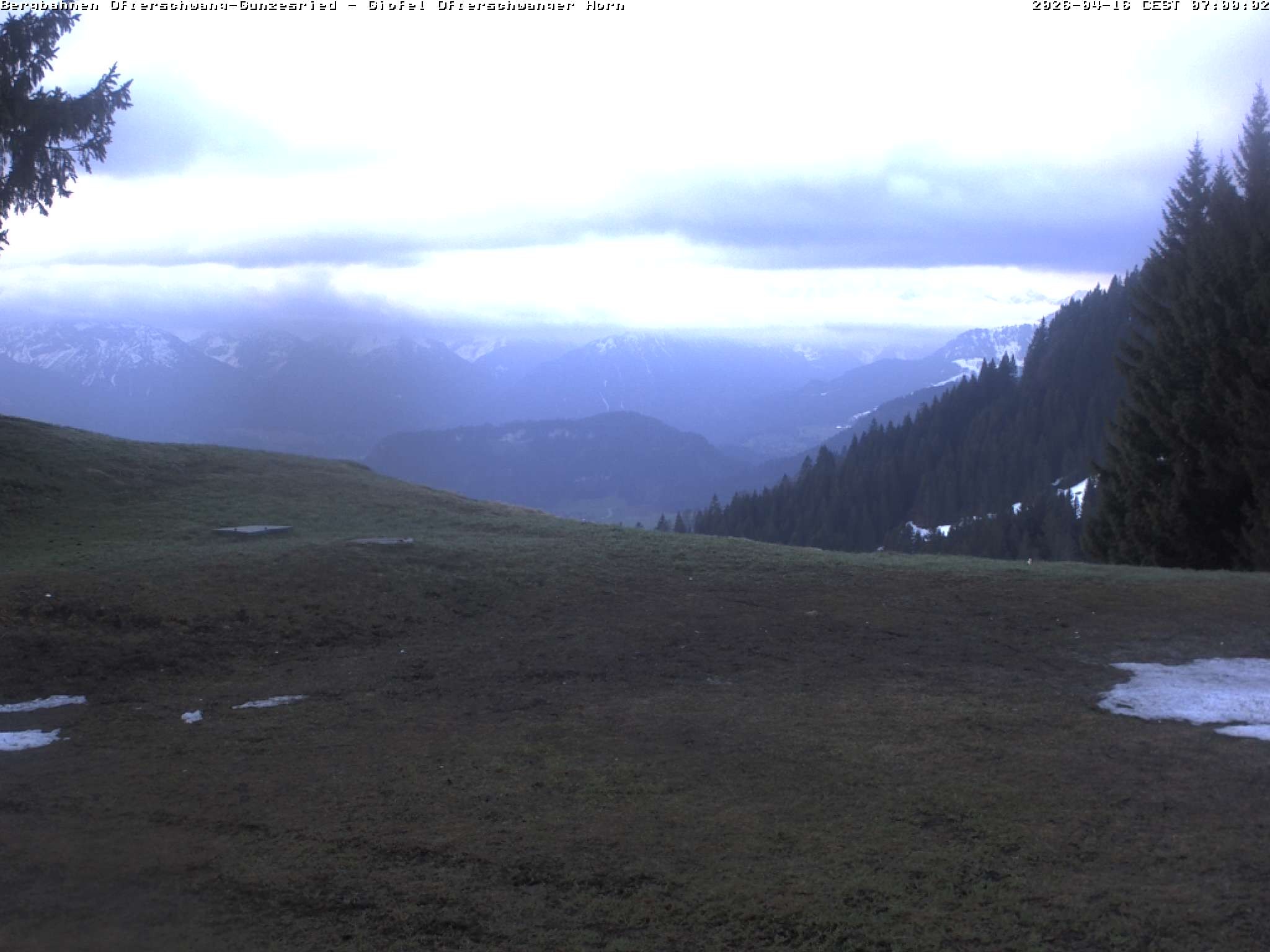 Archiv Foto Webcam Gipfel Ofterschwanger Horn, 1.406 m