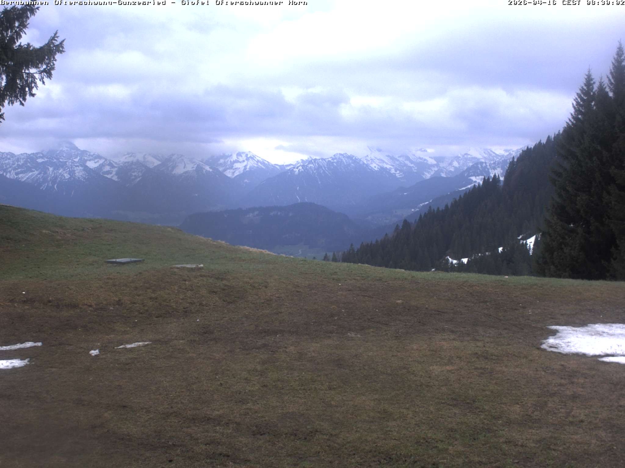 Archiv Foto Webcam Gipfel Ofterschwanger Horn, 1.406 m