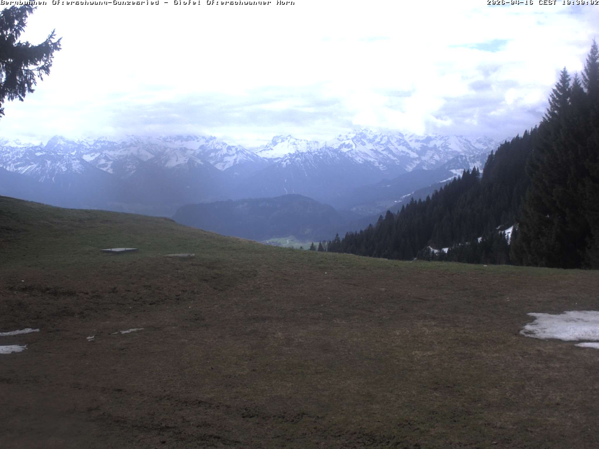 Archiv Foto Webcam Gipfel Ofterschwanger Horn, 1.406 m