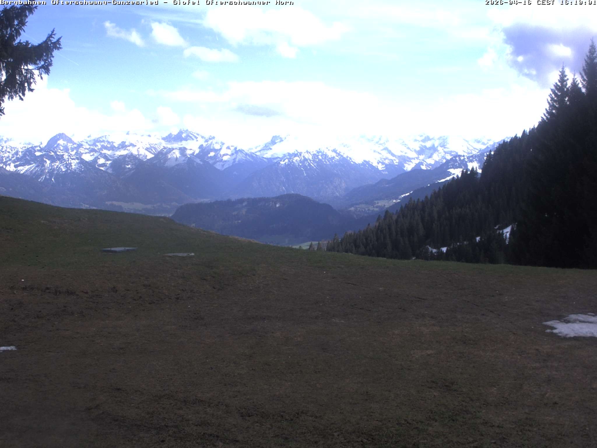 Archiv Foto Webcam Gipfel Ofterschwanger Horn, 1.406 m