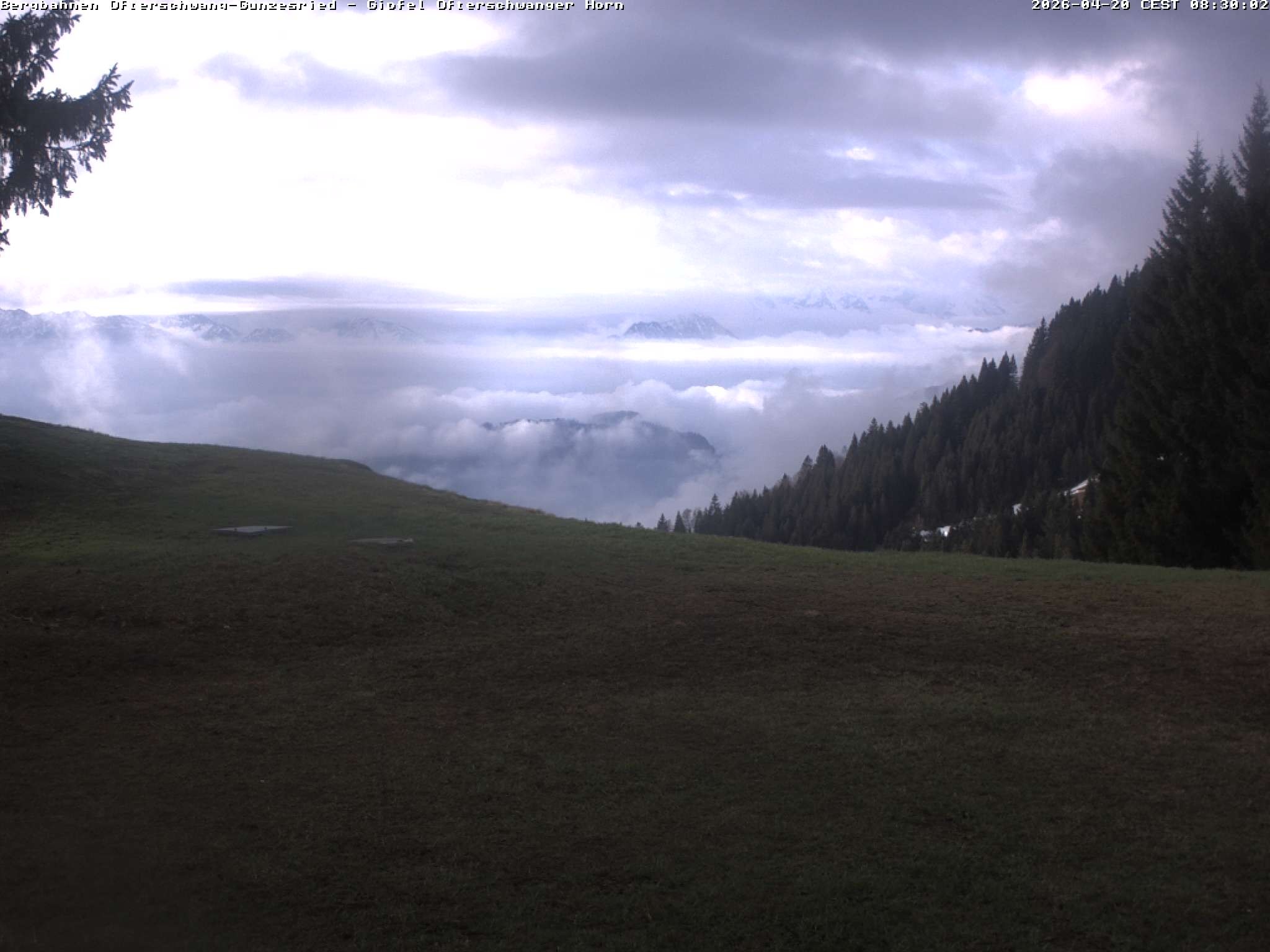 Archiv Foto Webcam Gipfel Ofterschwanger Horn, 1.406 m