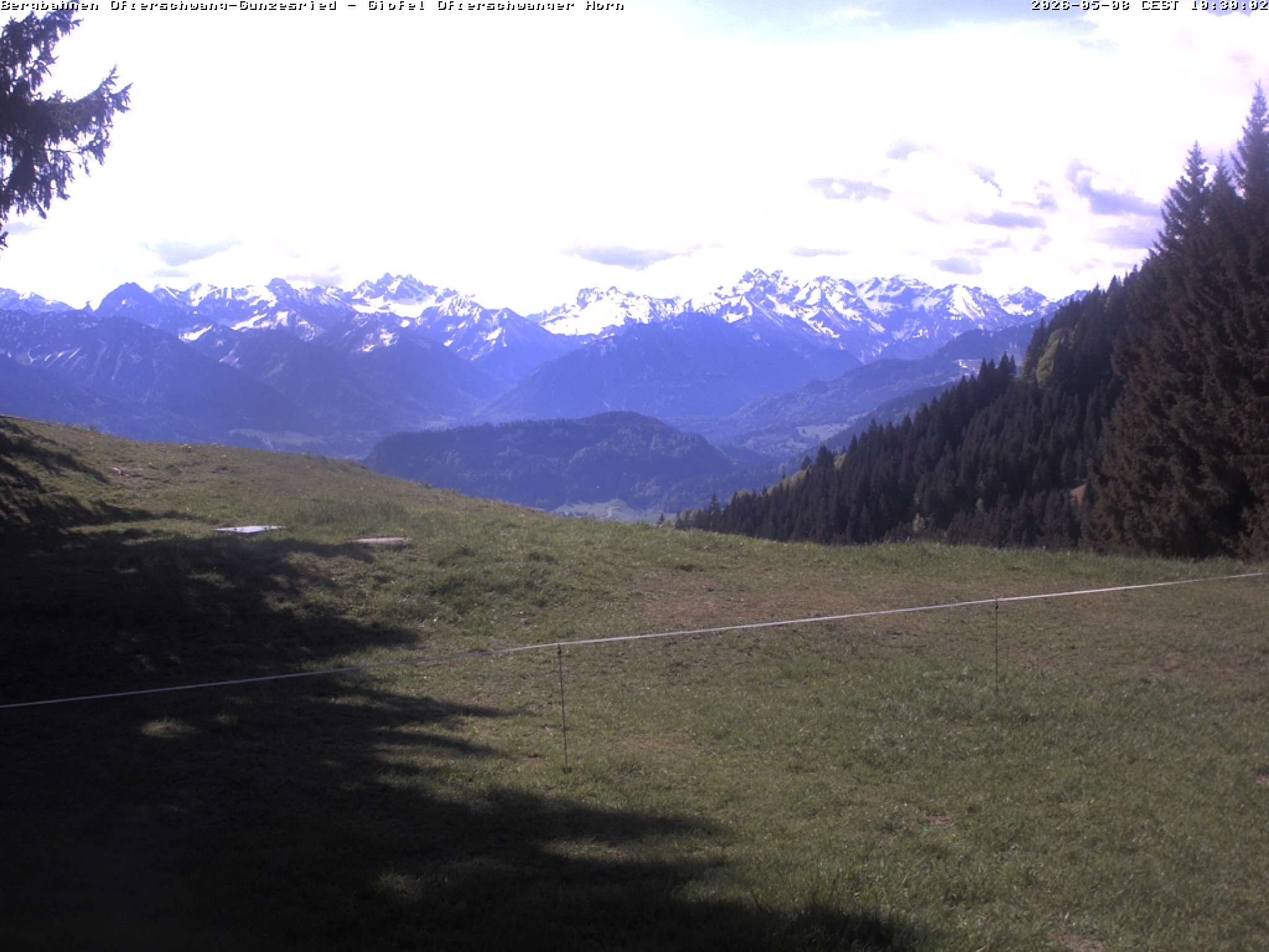 Archiv Foto Webcam Gipfel Ofterschwanger Horn, 1.406 m
