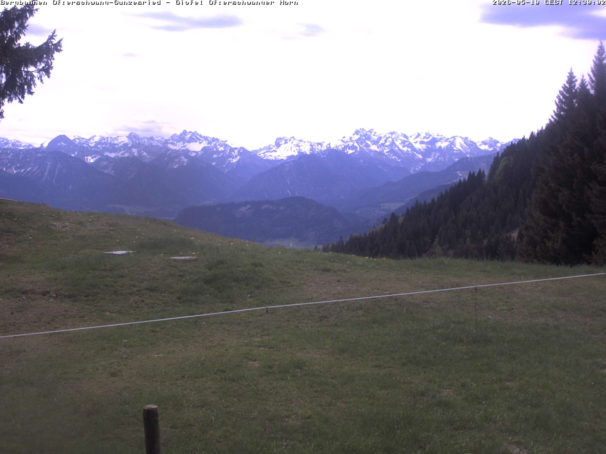 Archiv Foto Webcam Gipfel Ofterschwanger Horn, 1.406 m