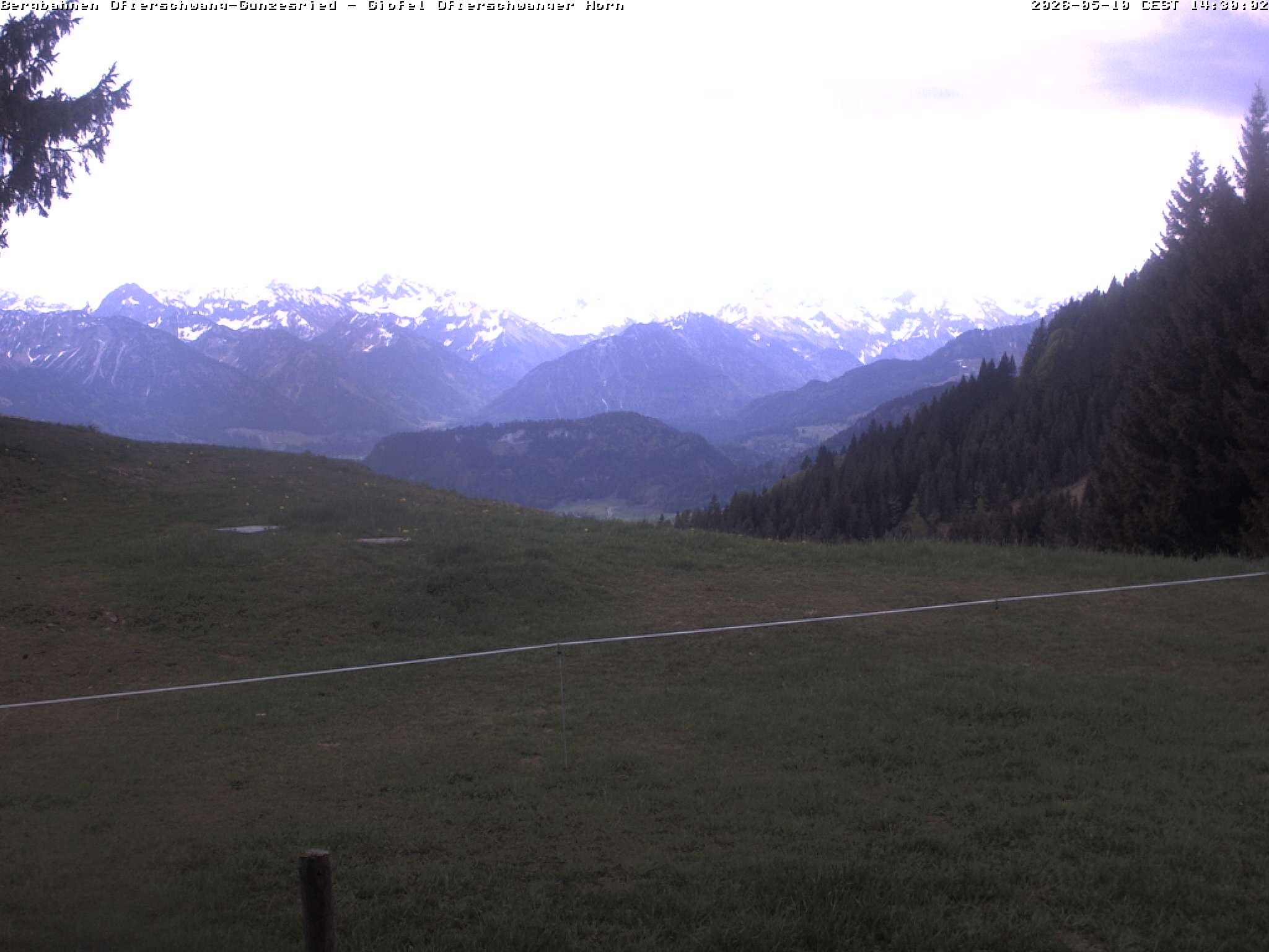 Archiv Foto Webcam Gipfel Ofterschwanger Horn, 1.406 m