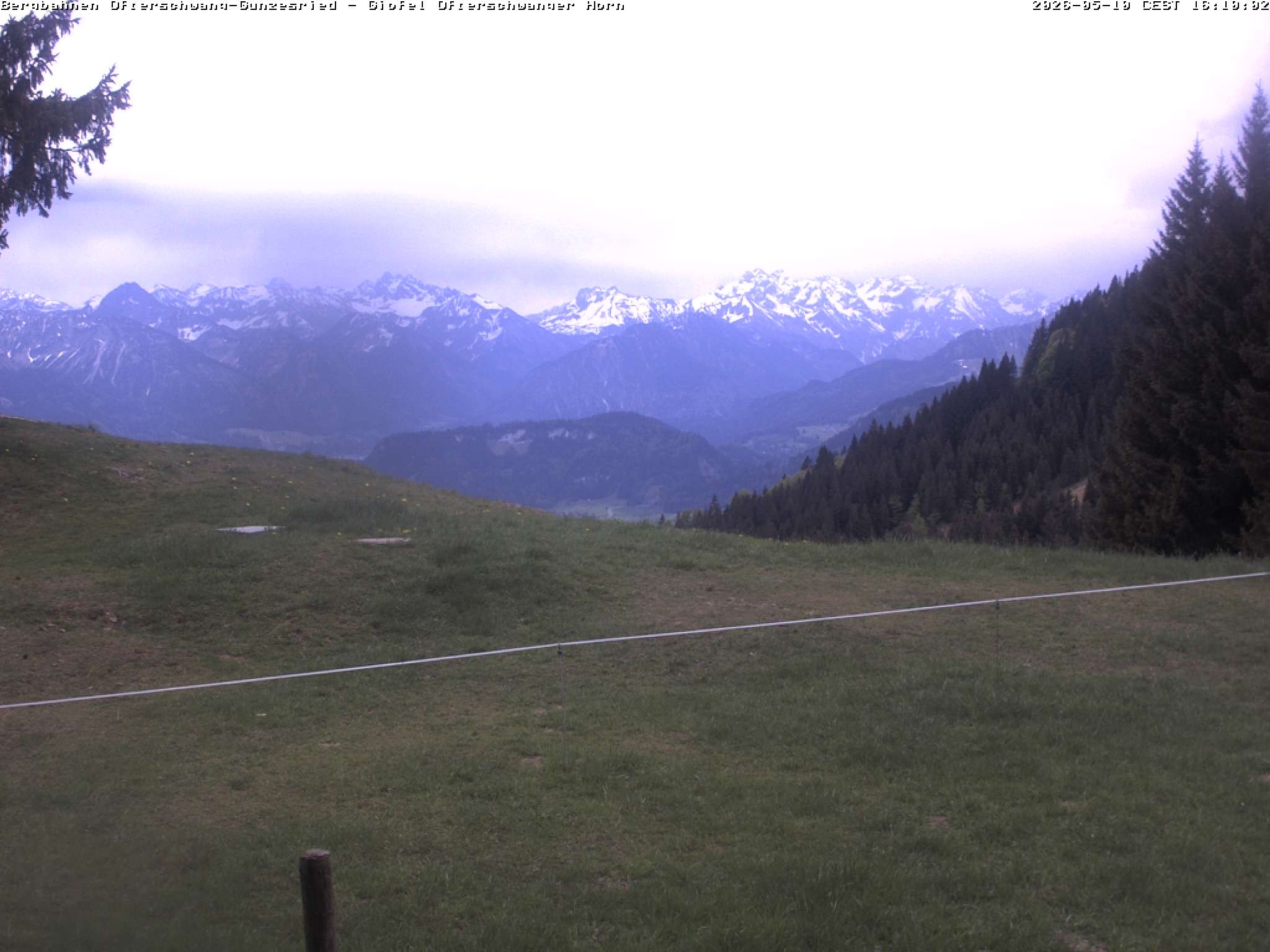 Archiv Foto Webcam Gipfel Ofterschwanger Horn, 1.406 m