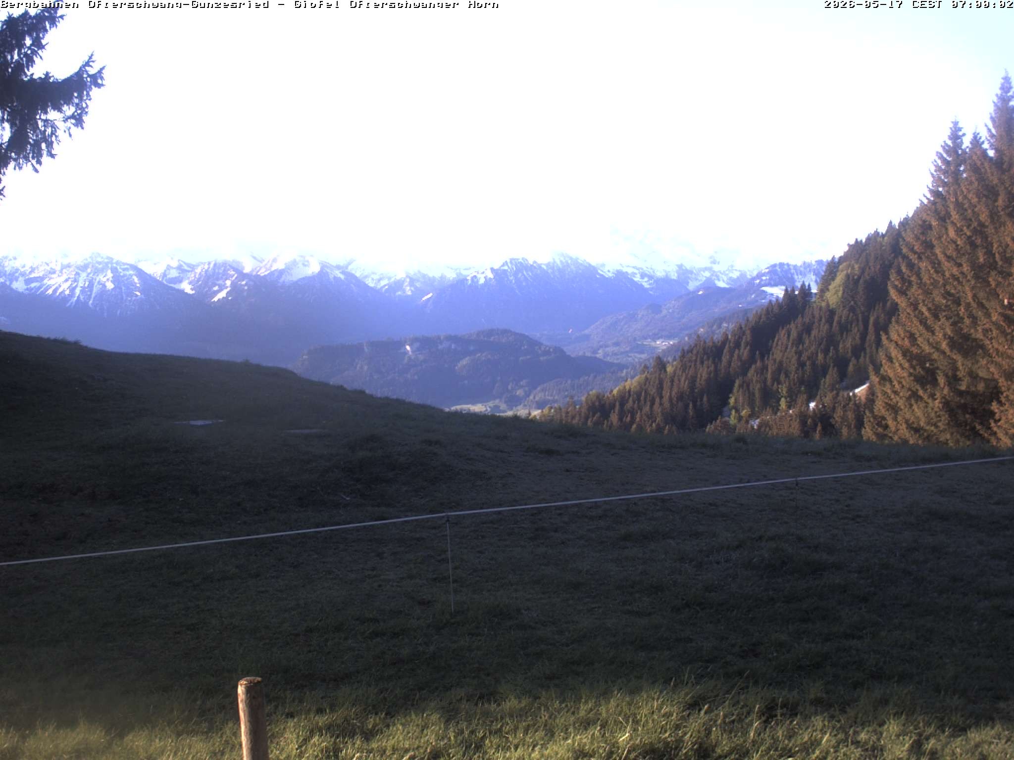 Archiv Foto Webcam Gipfel Ofterschwanger Horn, 1.406 m