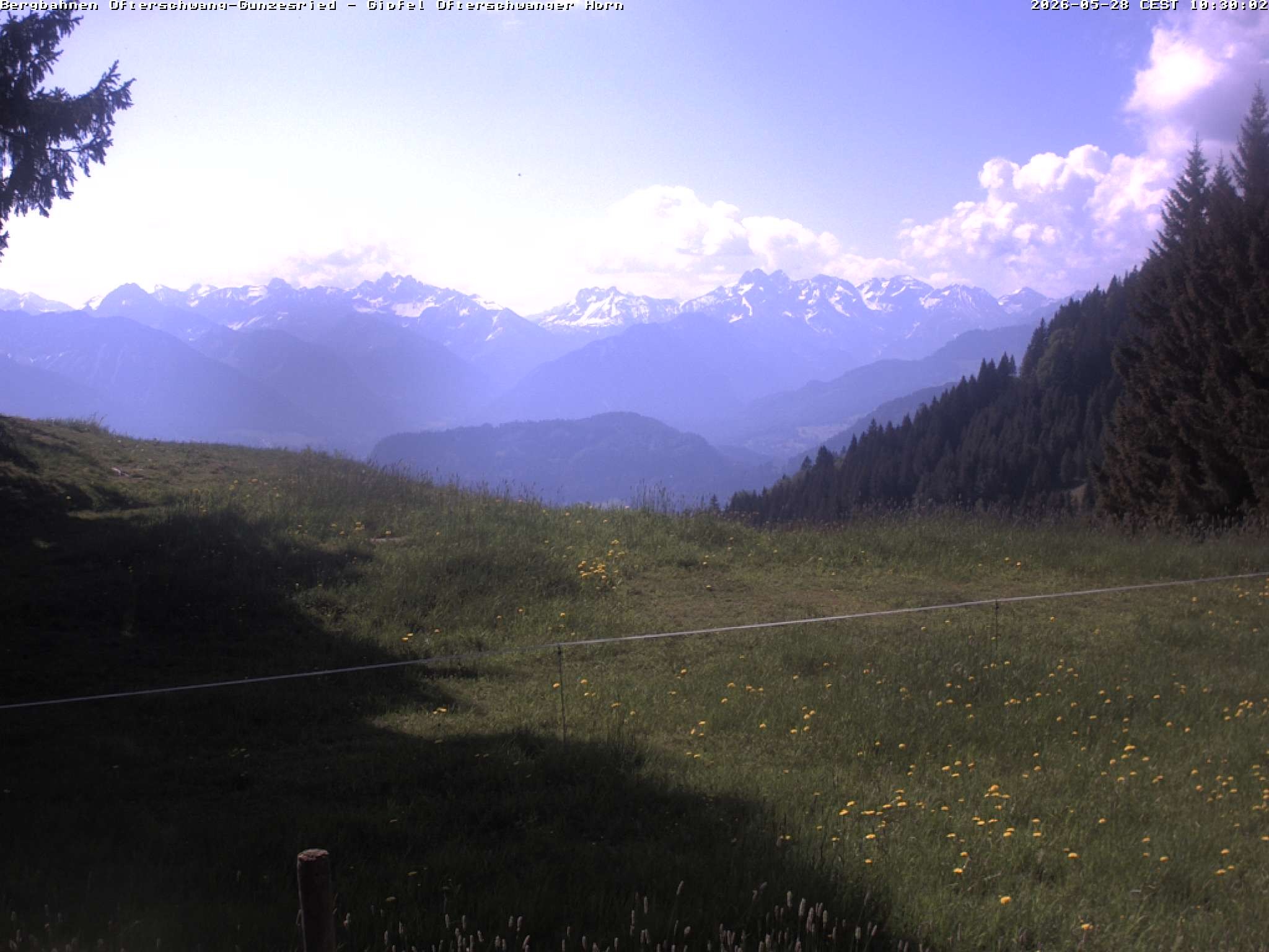 Archiv Foto Webcam Gipfel Ofterschwanger Horn, 1.406 m