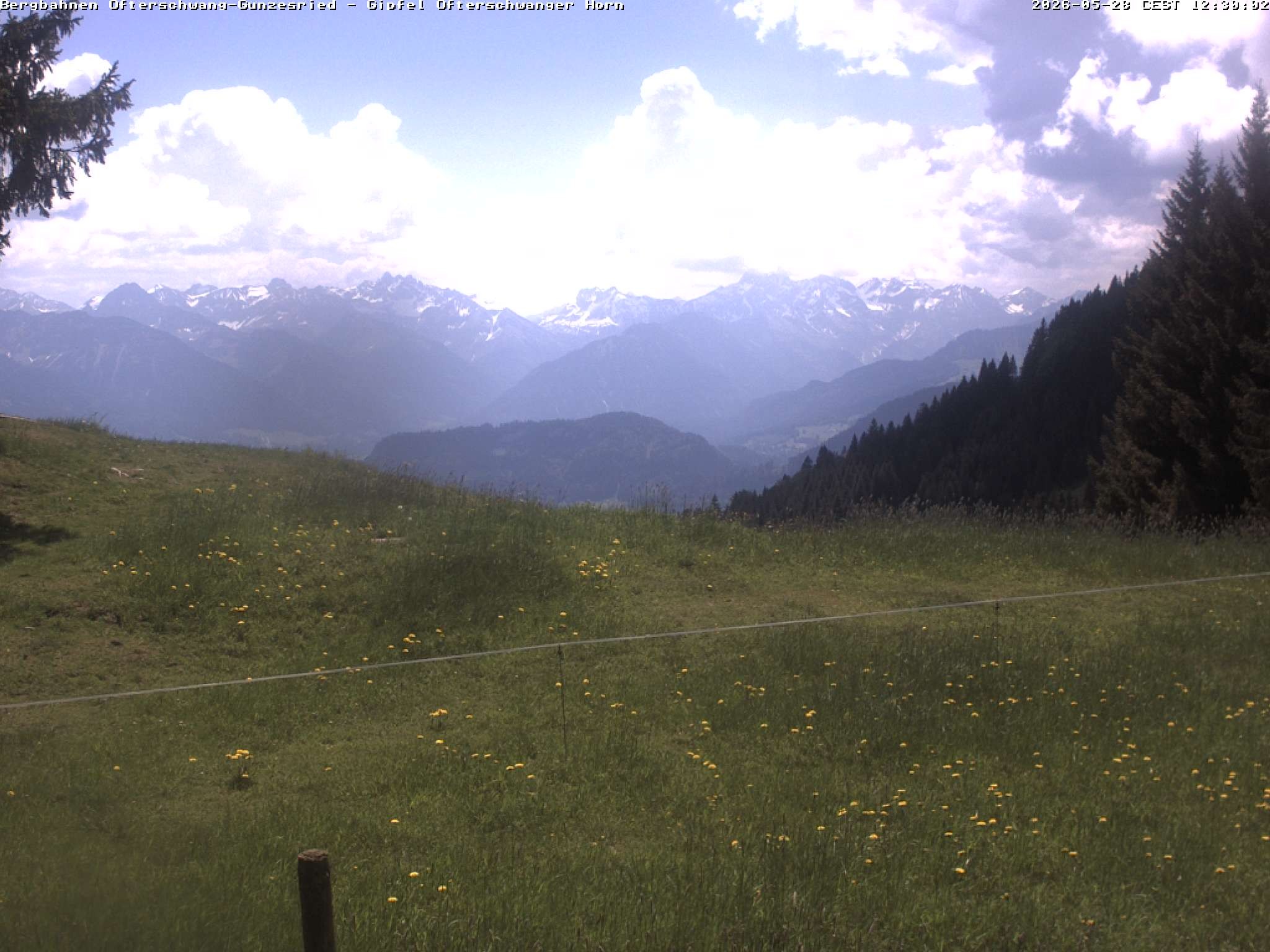 Archiv Foto Webcam Gipfel Ofterschwanger Horn, 1.406 m