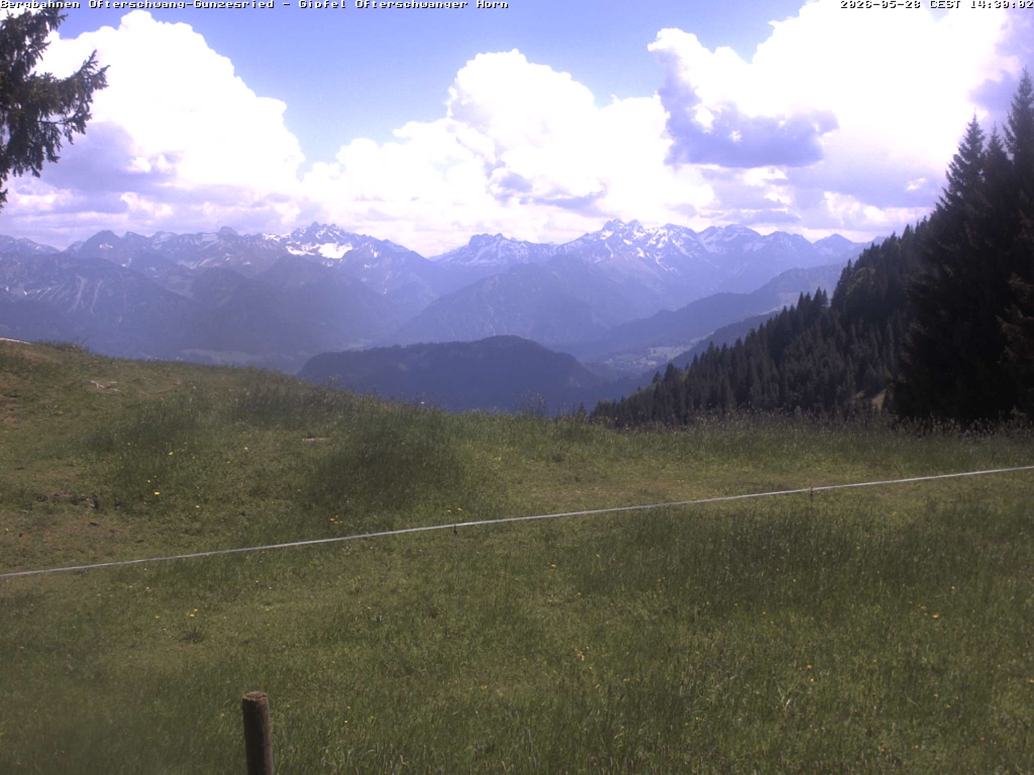 Archiv Foto Webcam Gipfel Ofterschwanger Horn, 1.406 m