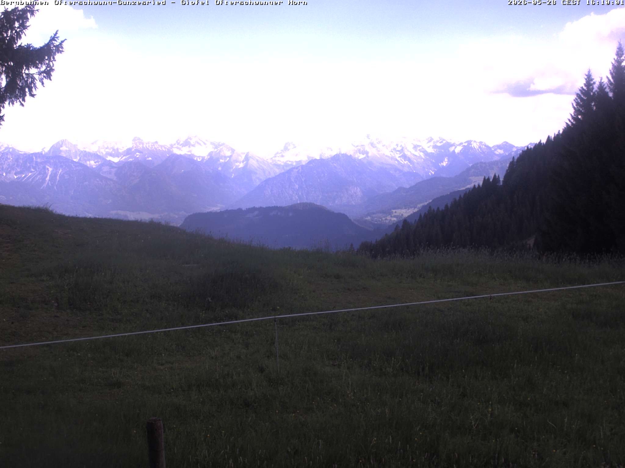 Archiv Foto Webcam Gipfel Ofterschwanger Horn, 1.406 m