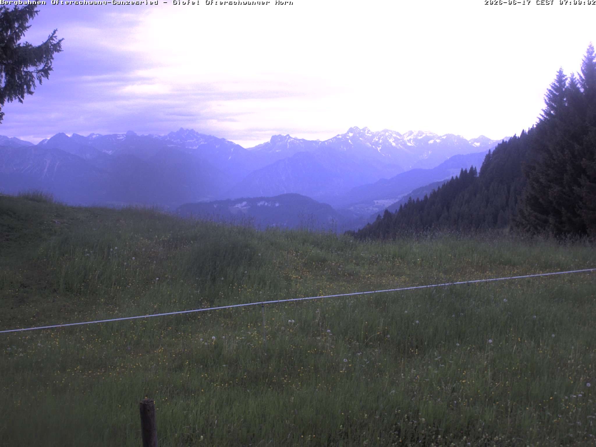 Archiv Foto Webcam Gipfel Ofterschwanger Horn, 1.406 m