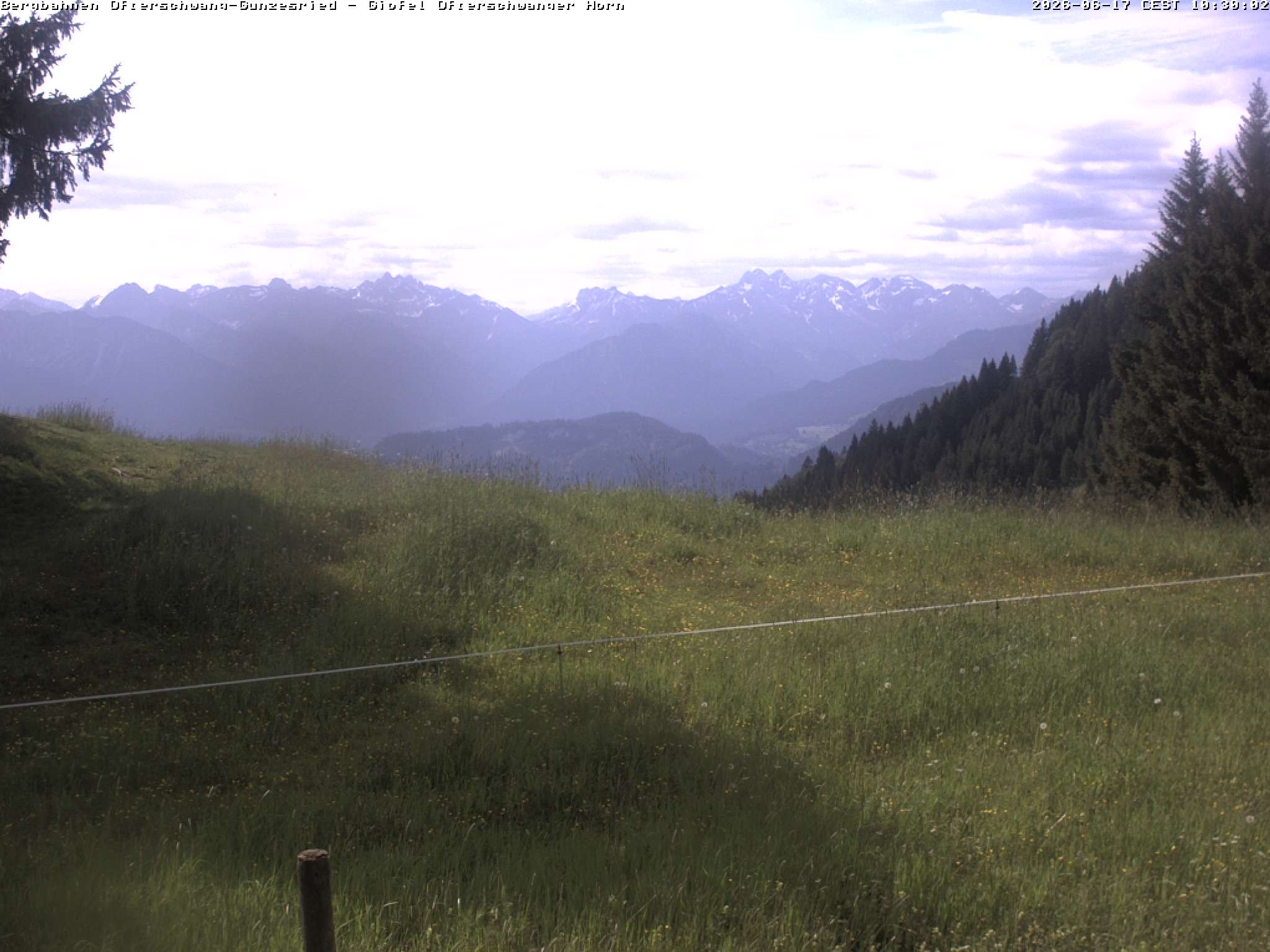 Archiv Foto Webcam Gipfel Ofterschwanger Horn, 1.406 m